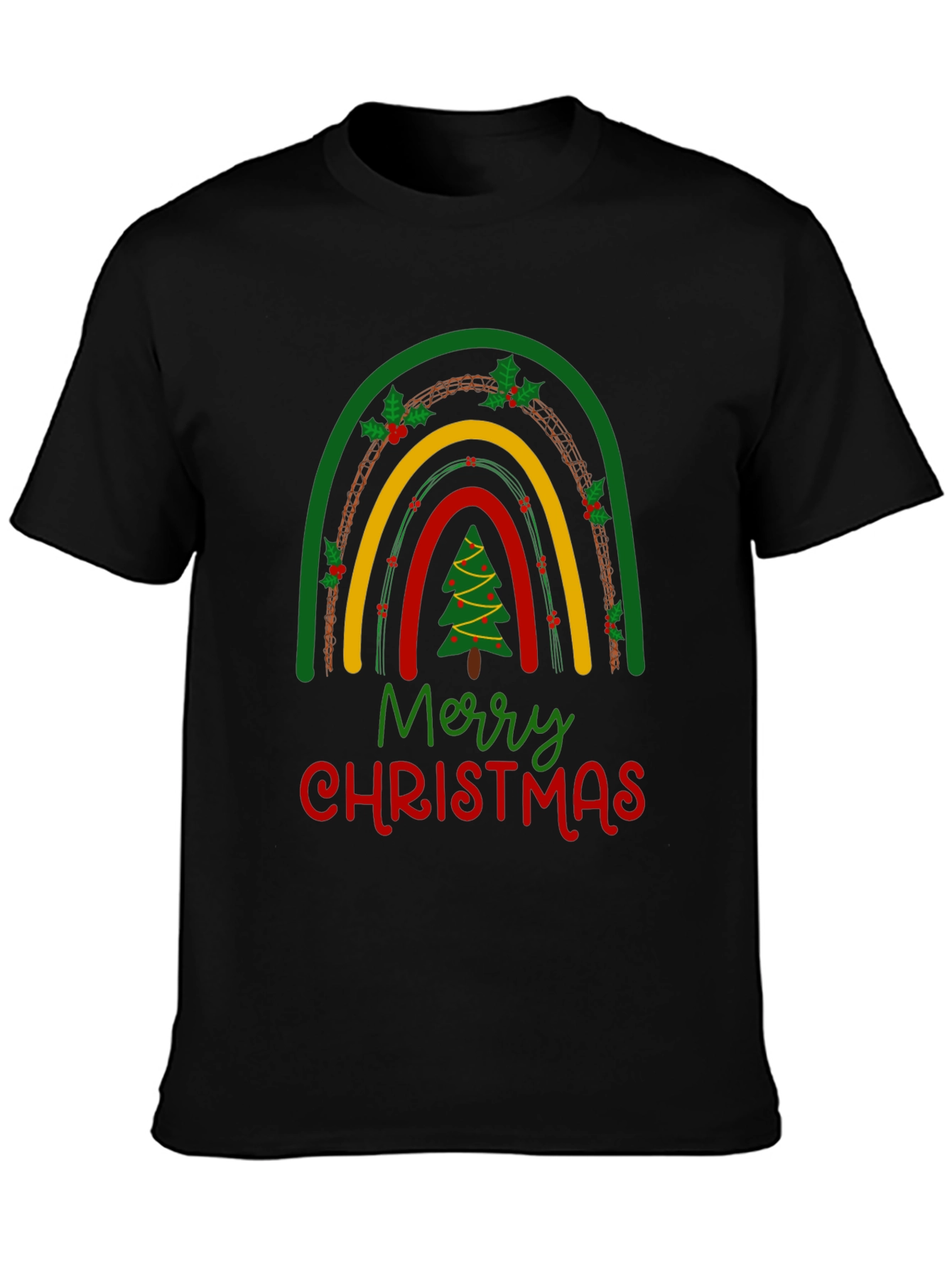 Festive Christmas Rainbow T-Shirt