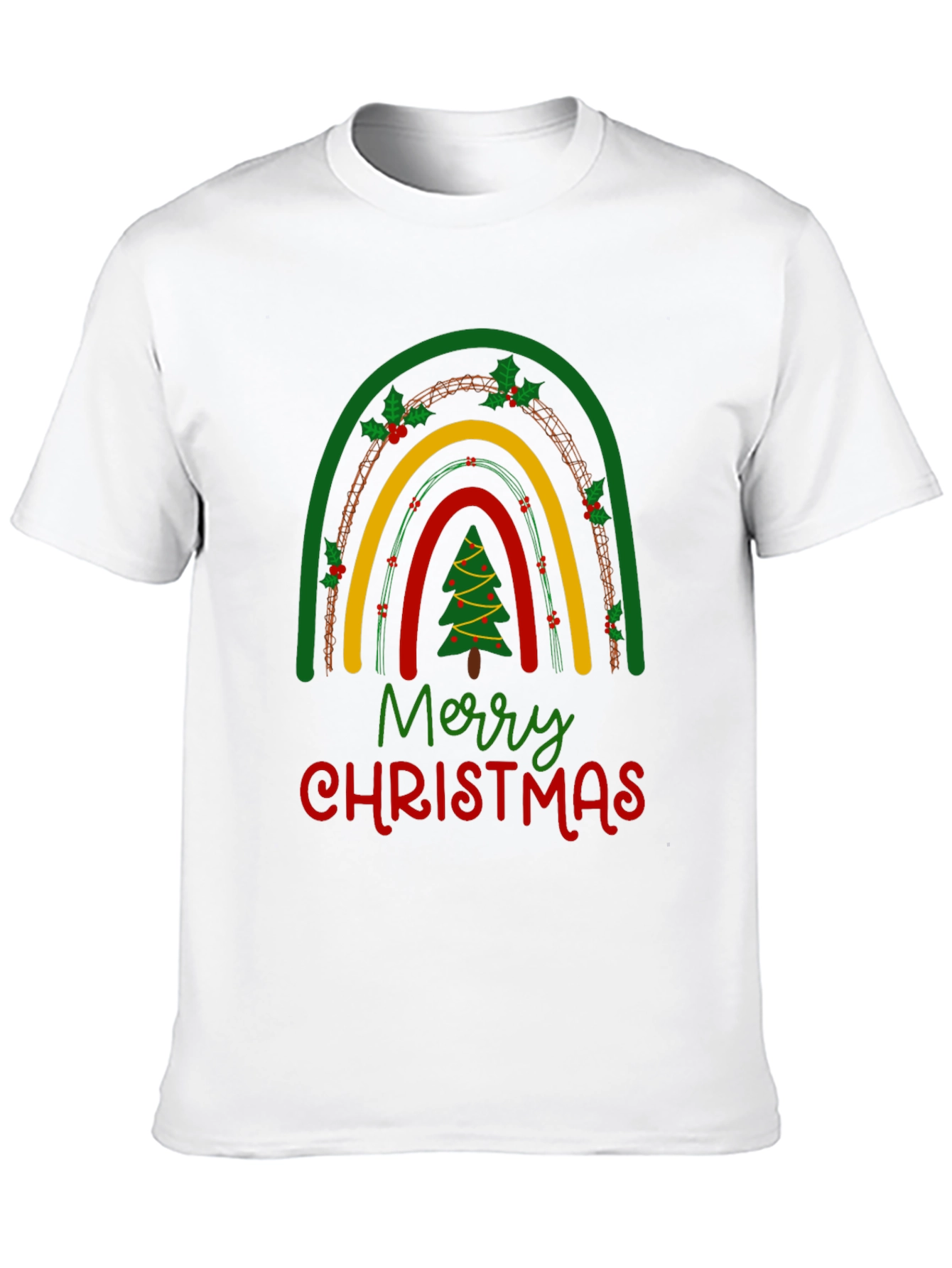 Festive Christmas Rainbow T-Shirt
