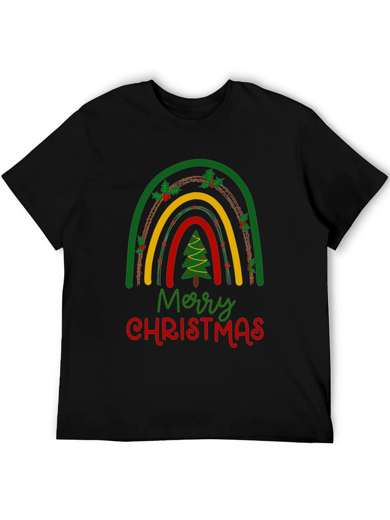 Festive Christmas Rainbow T-Shirt