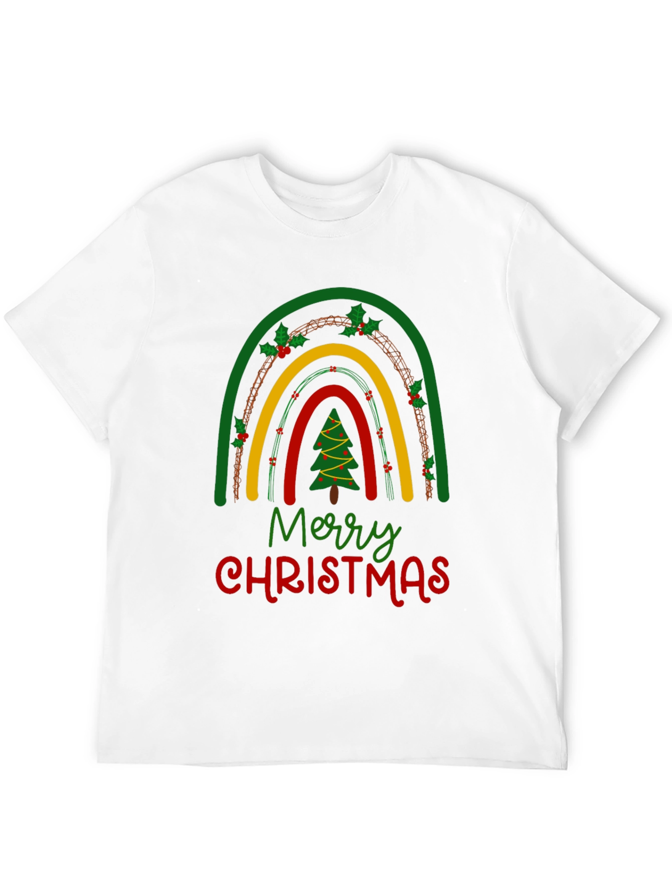 Festive Christmas Rainbow T-Shirt