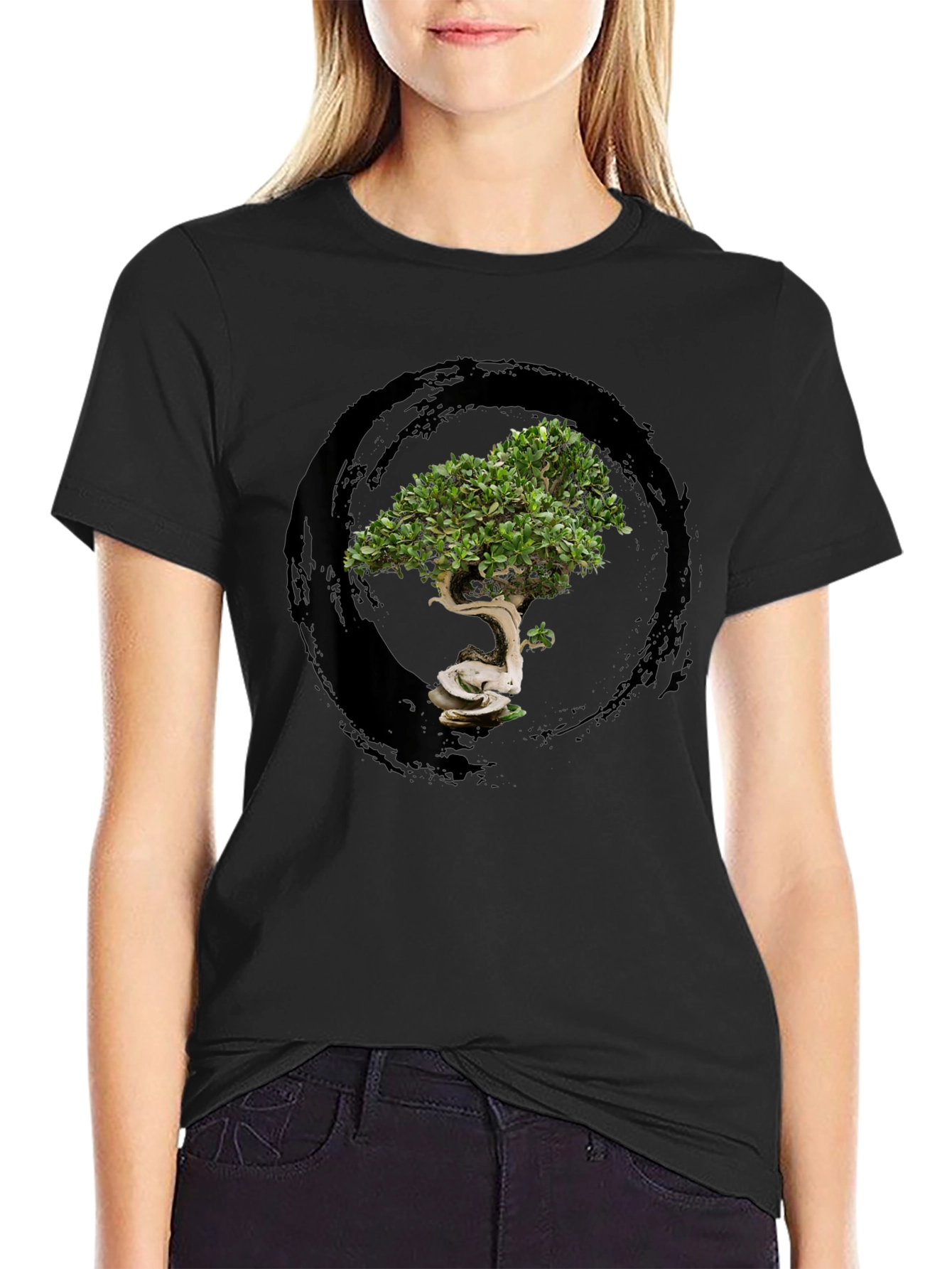 Bonsai Tree Graphic Tee - Zen Style