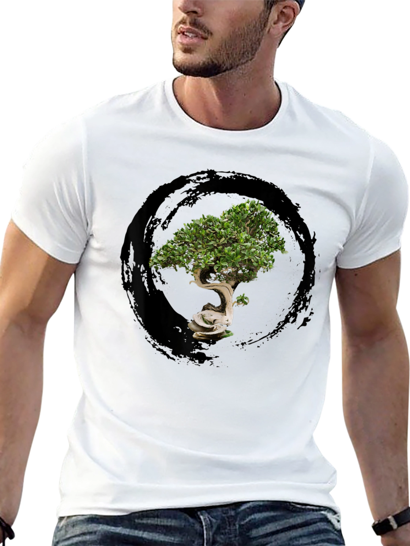 Bonsai Tree Graphic Tee - Zen Style