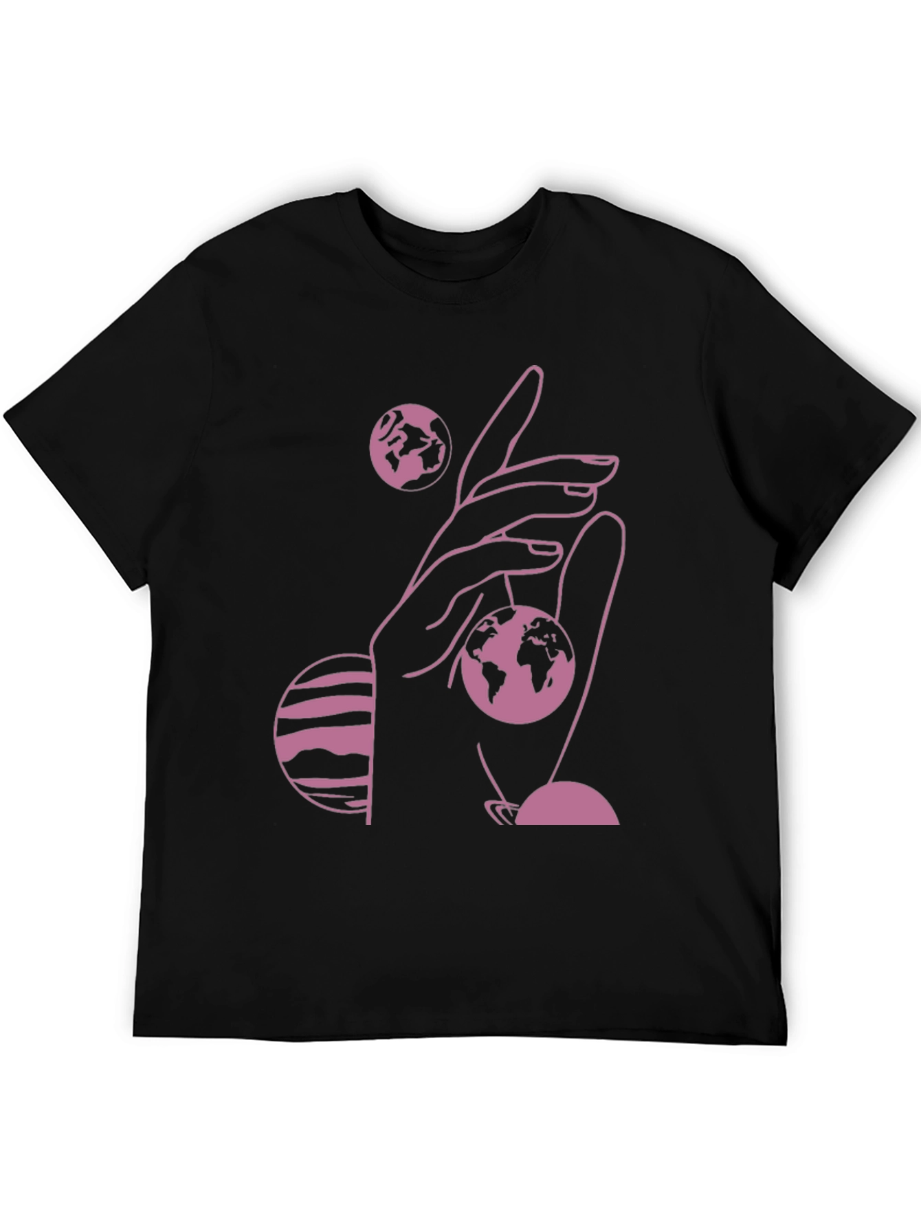 Cosmic Hand Graphic Tee - Black
