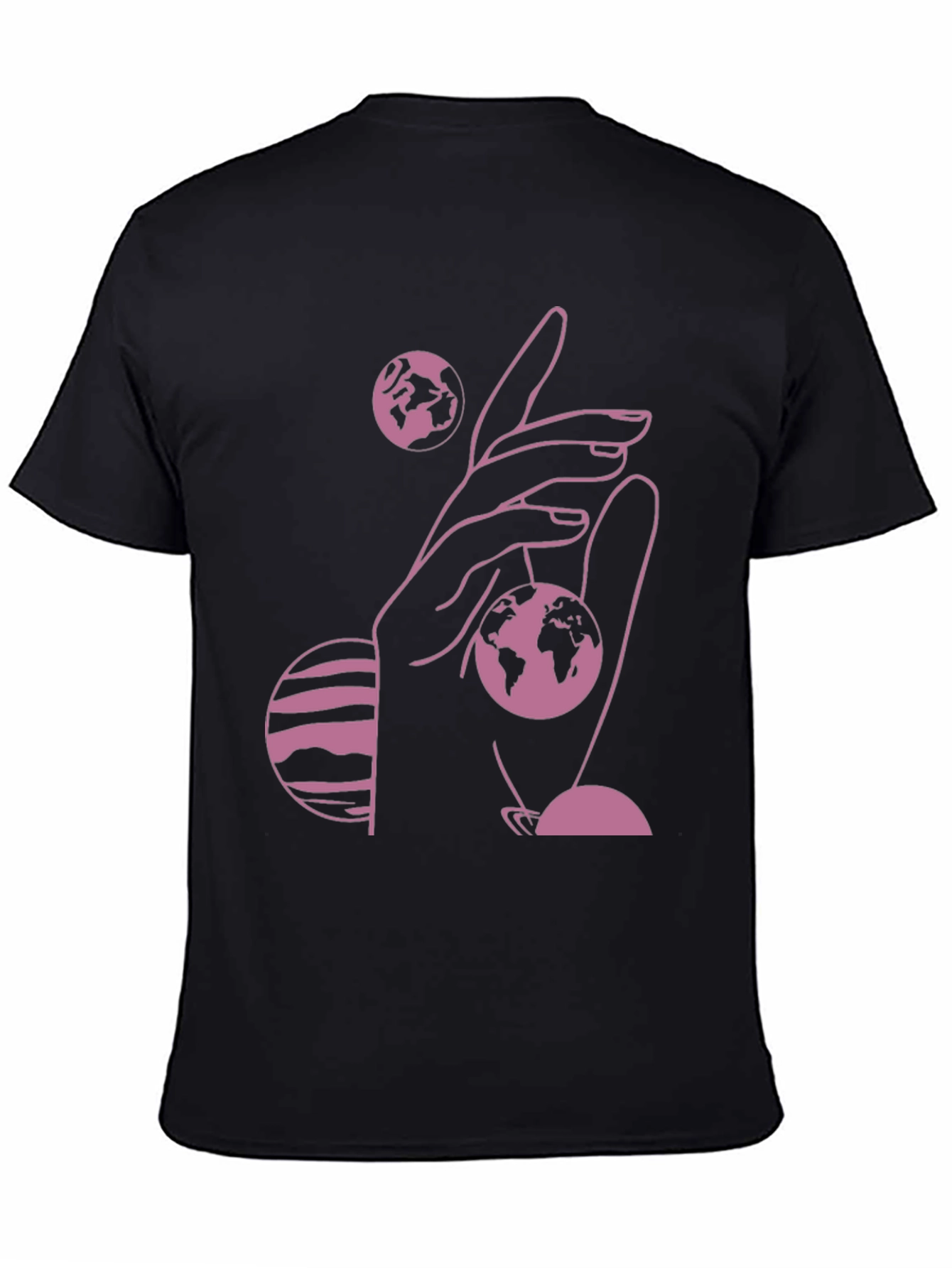 Cosmic Hand Graphic Tee - Black