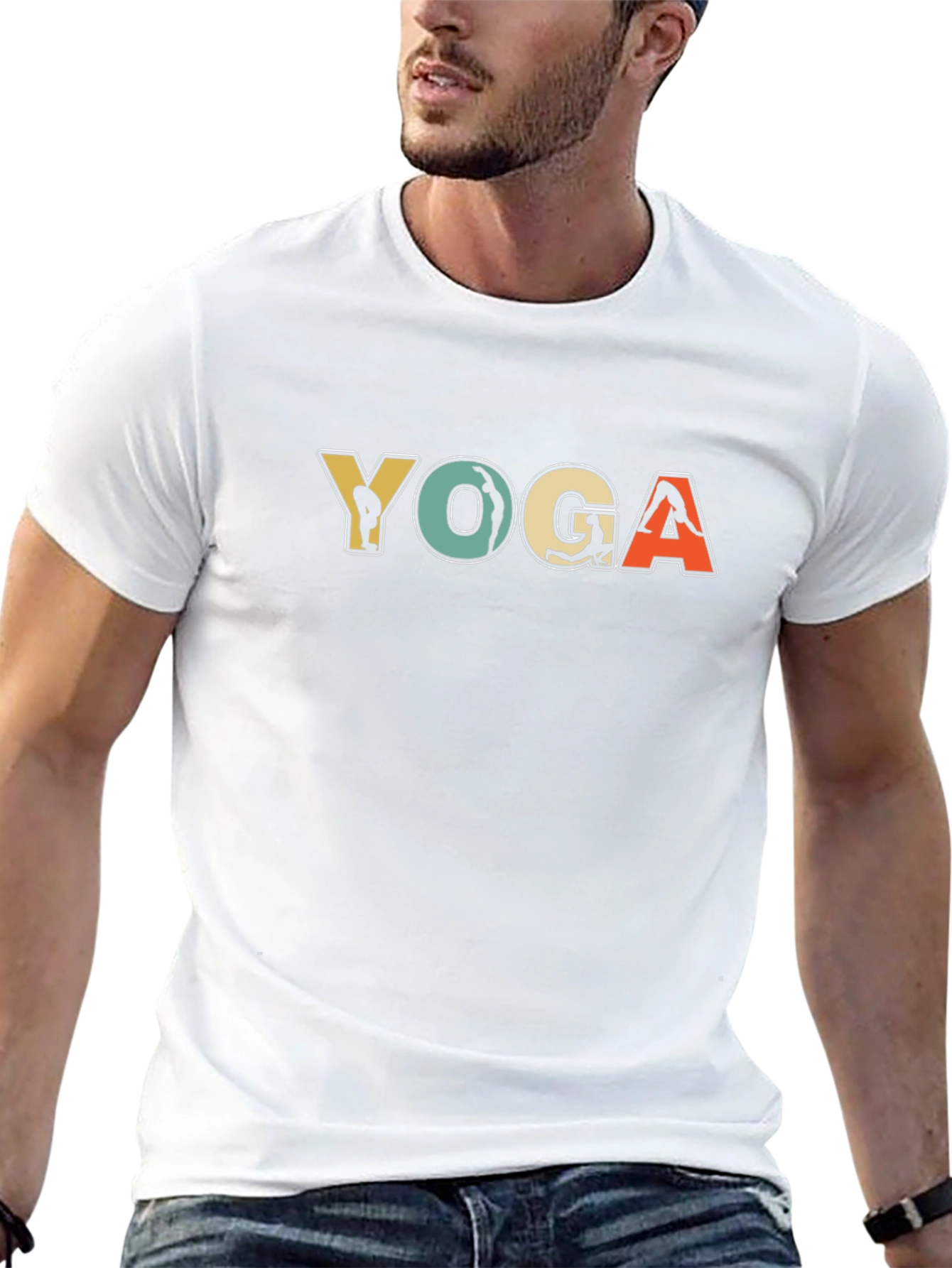 Yoga Graphic T-Shirt - Retro Design