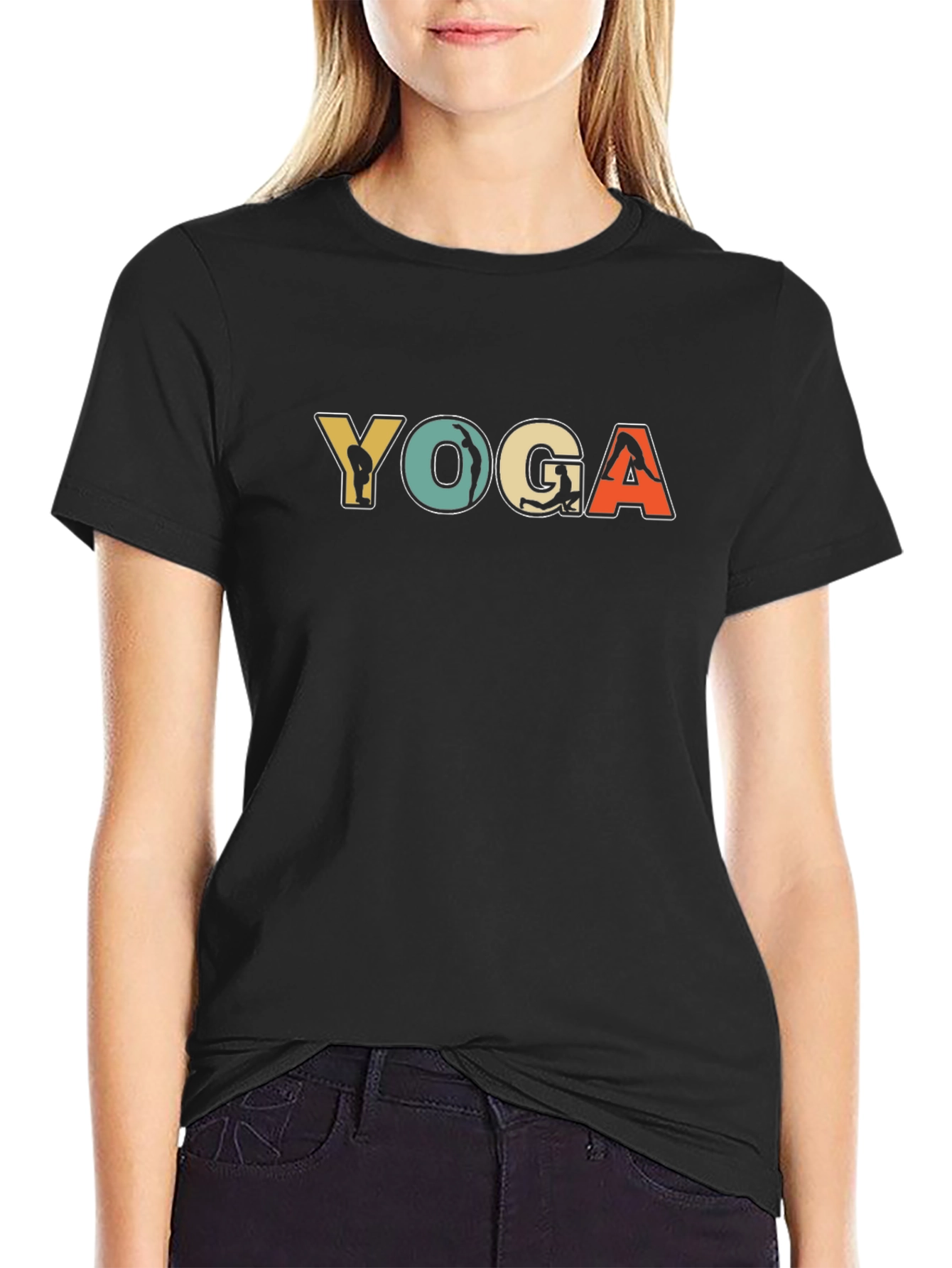 Yoga Graphic T-Shirt - Retro Design
