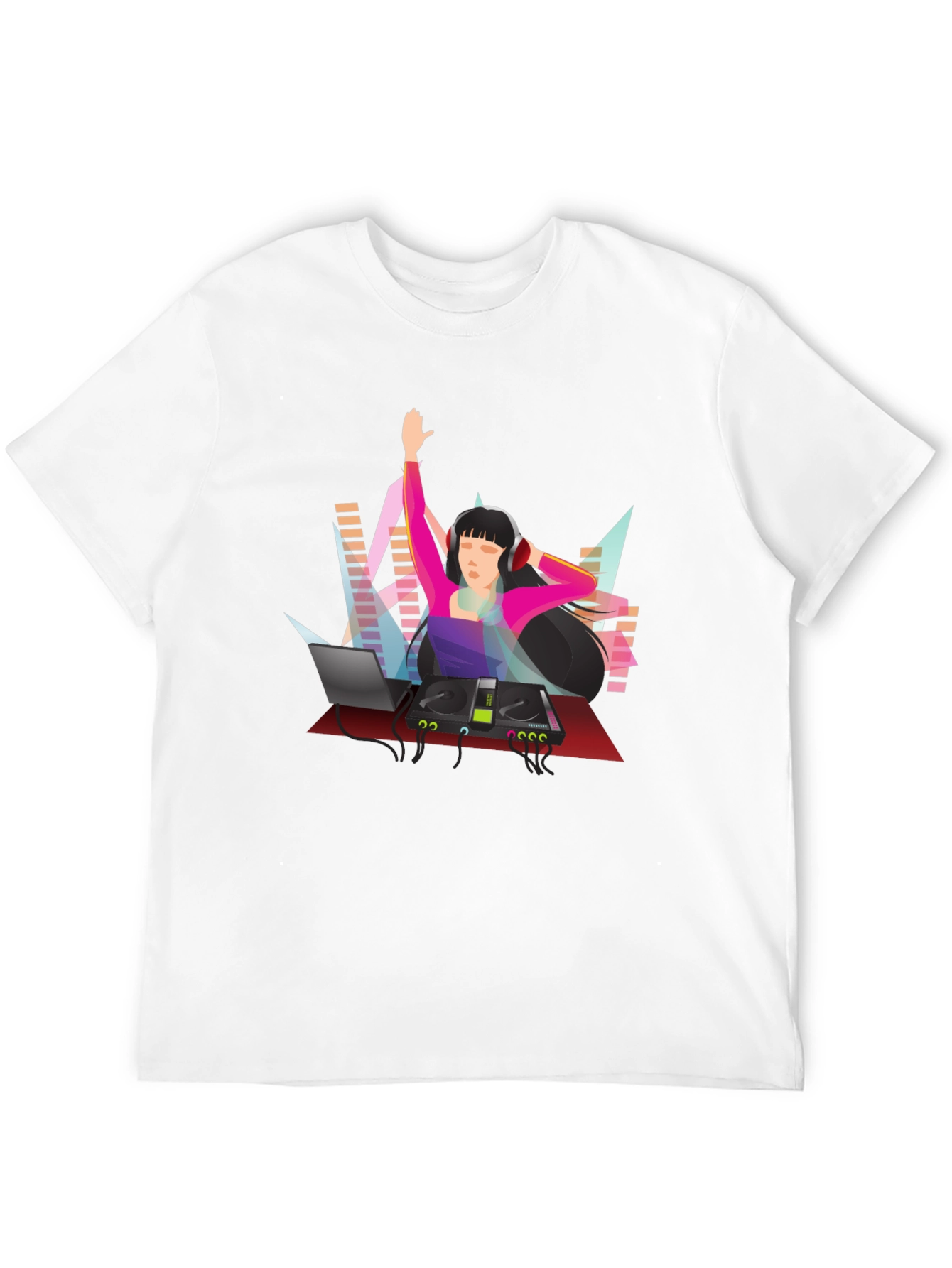 DJ Graphic Tee - Black Cotton Blend