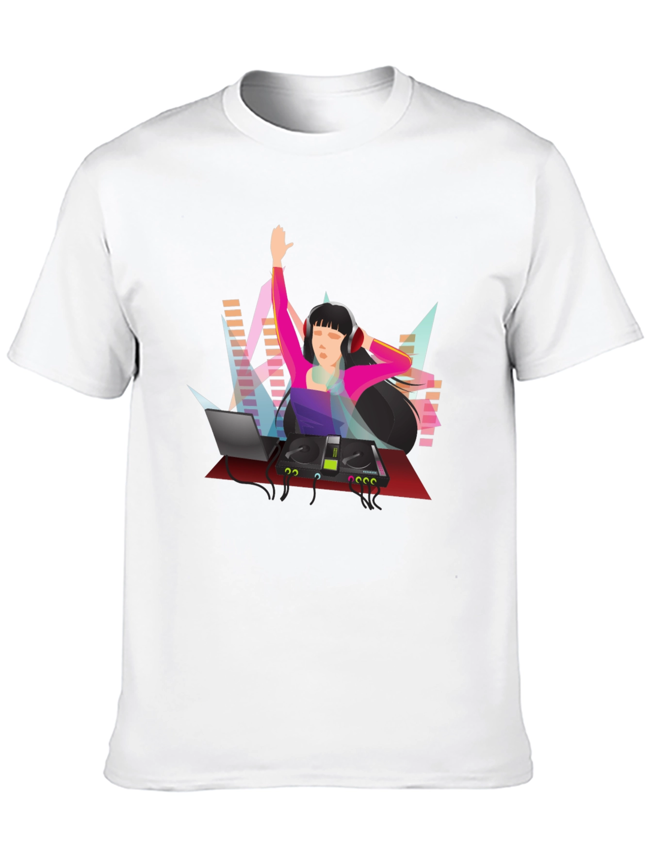DJ Graphic Tee - Black Cotton Blend