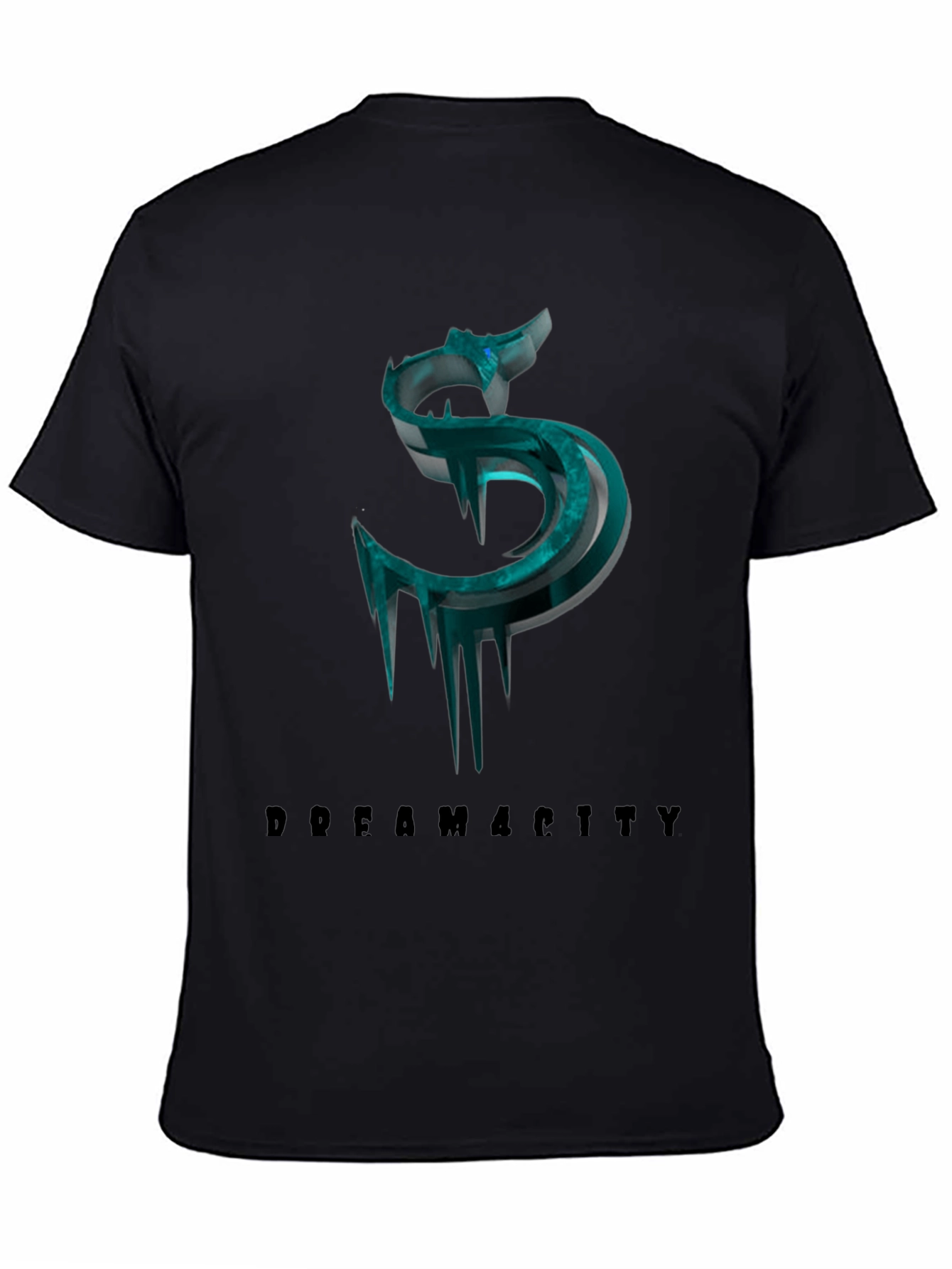 Dream City Black Tee with Graphic Design