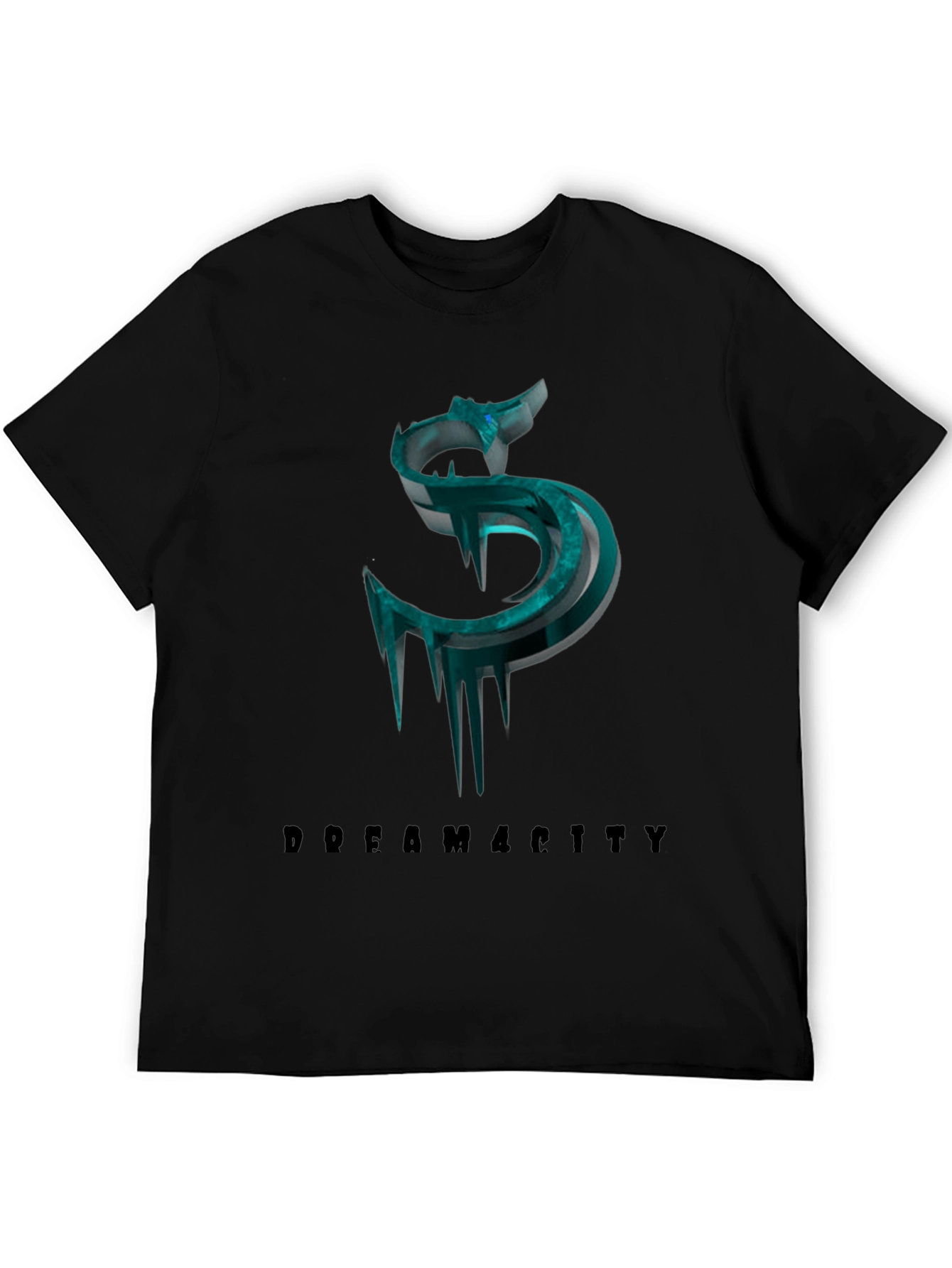 Dream City Black Tee with Graphic Design