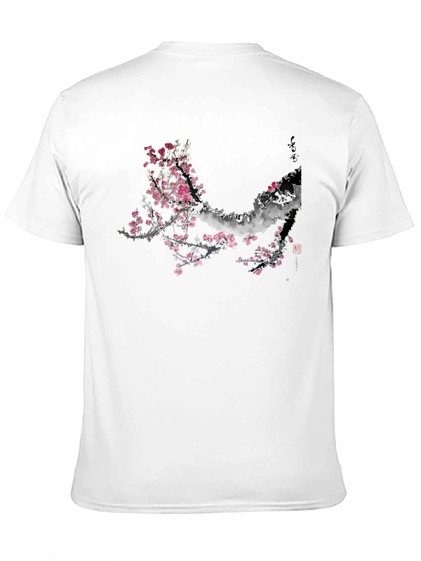 Blossom Branch Graphic Black Tee