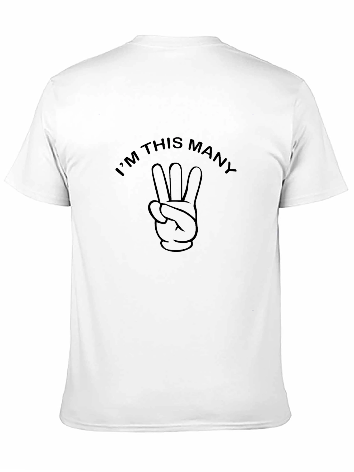 Im This Many Three Birthday T-Shirt