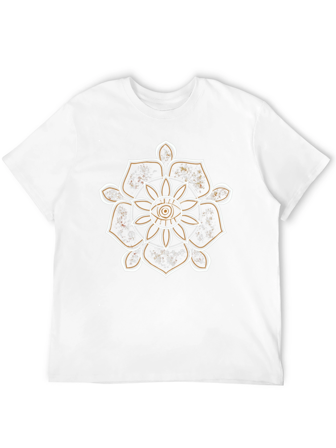 Eye Mandala Graphic Tee - Black Cotton Comfort