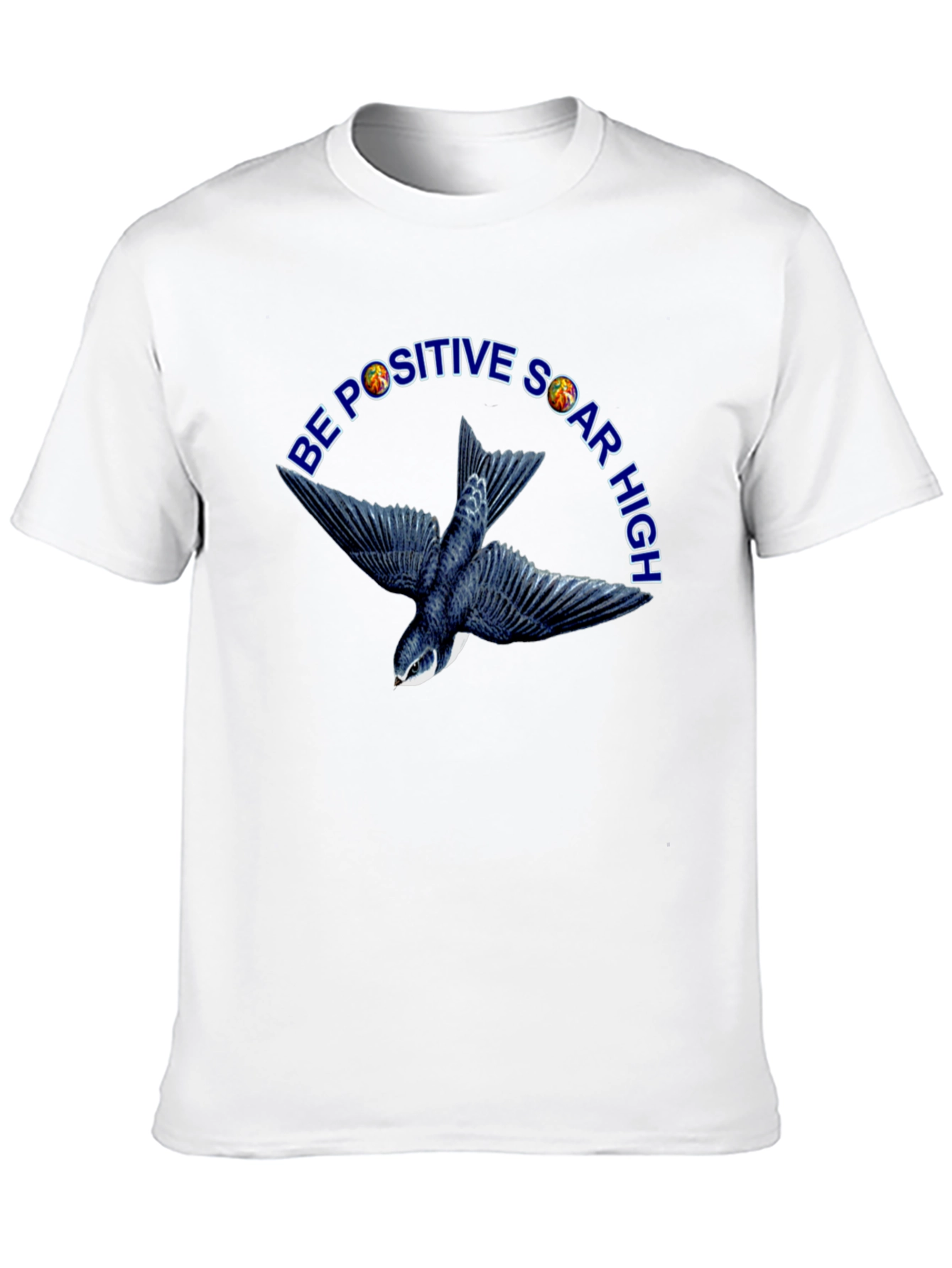Be Positive Soar High Black T-Shirt