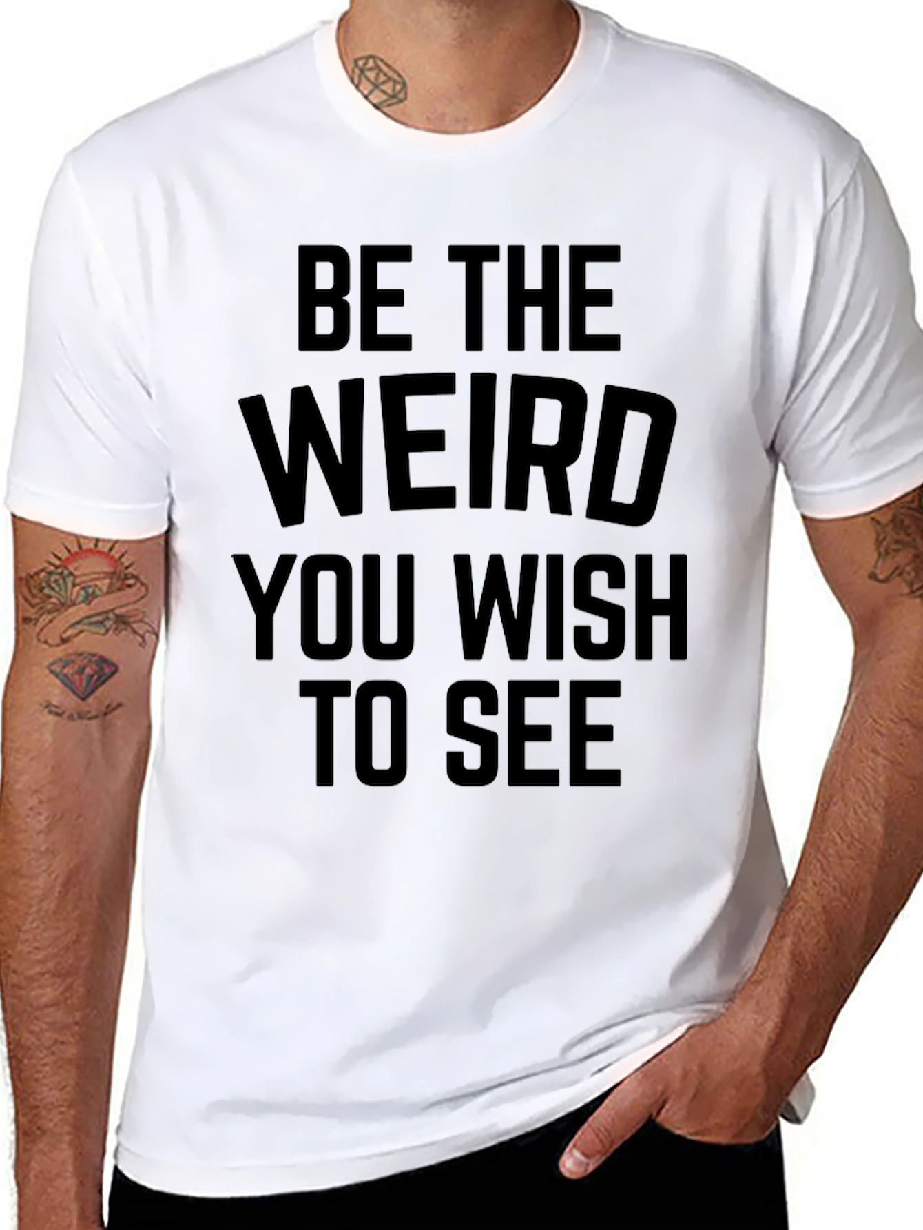 Be the Weird T-Shirt - Unisex Black Tee