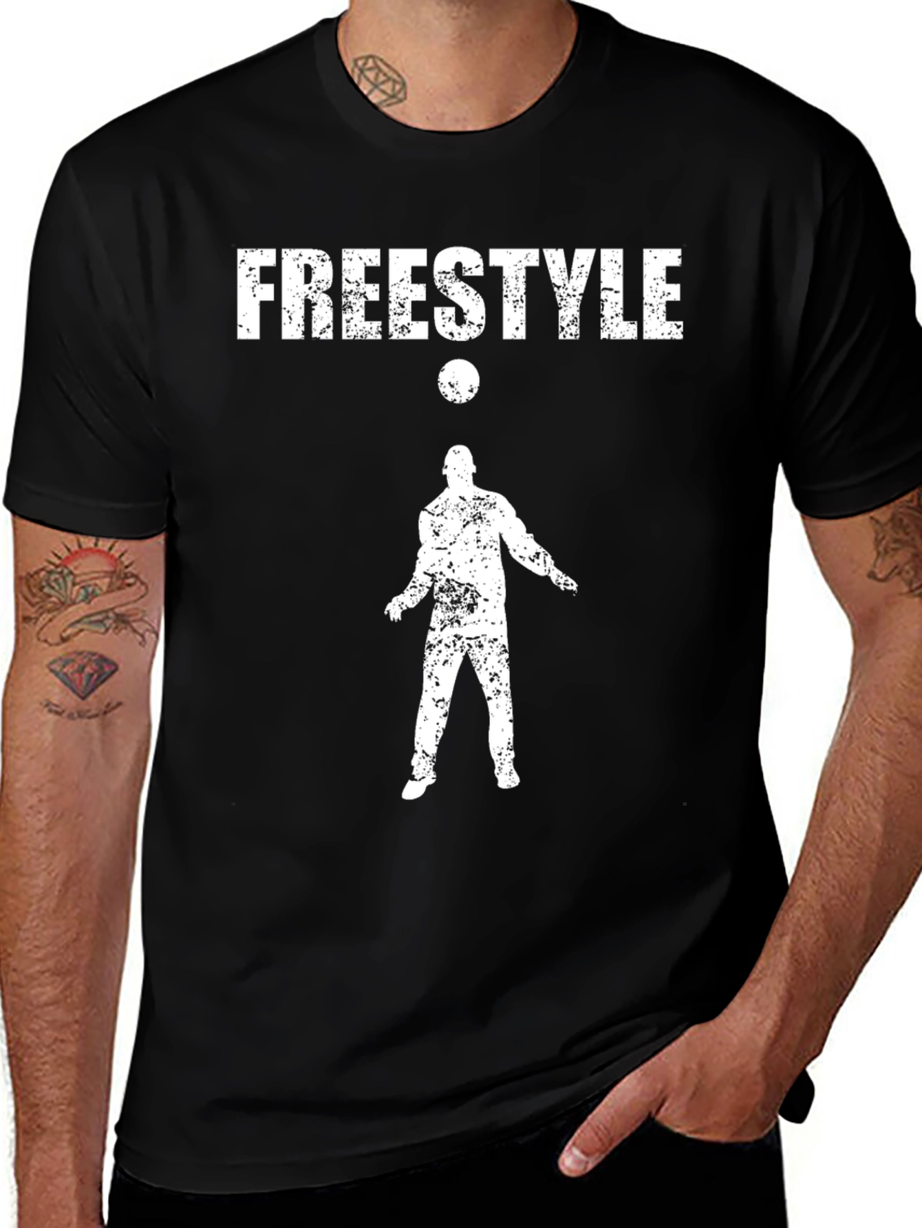 Freestyle Soccer Black T-Shirt