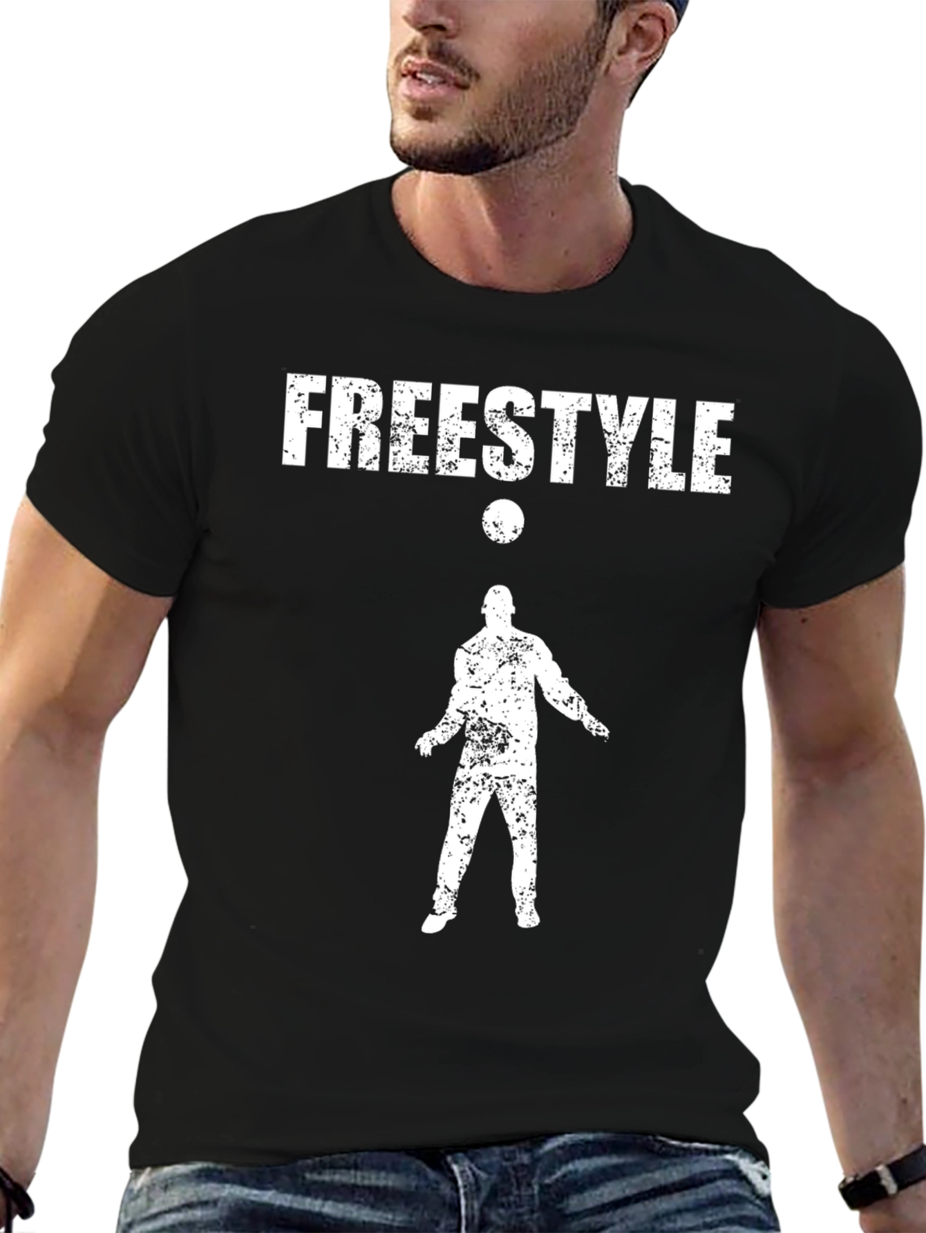 Freestyle Soccer Black T-Shirt