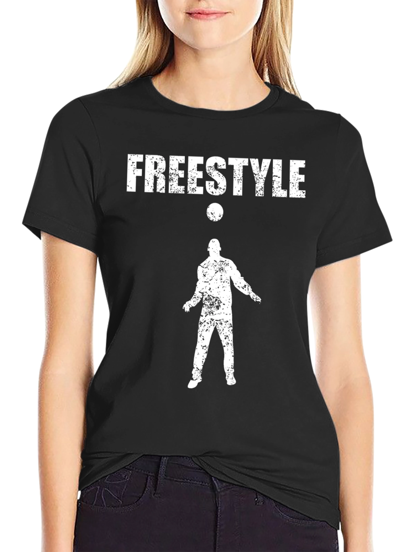 Freestyle Soccer Black T-Shirt