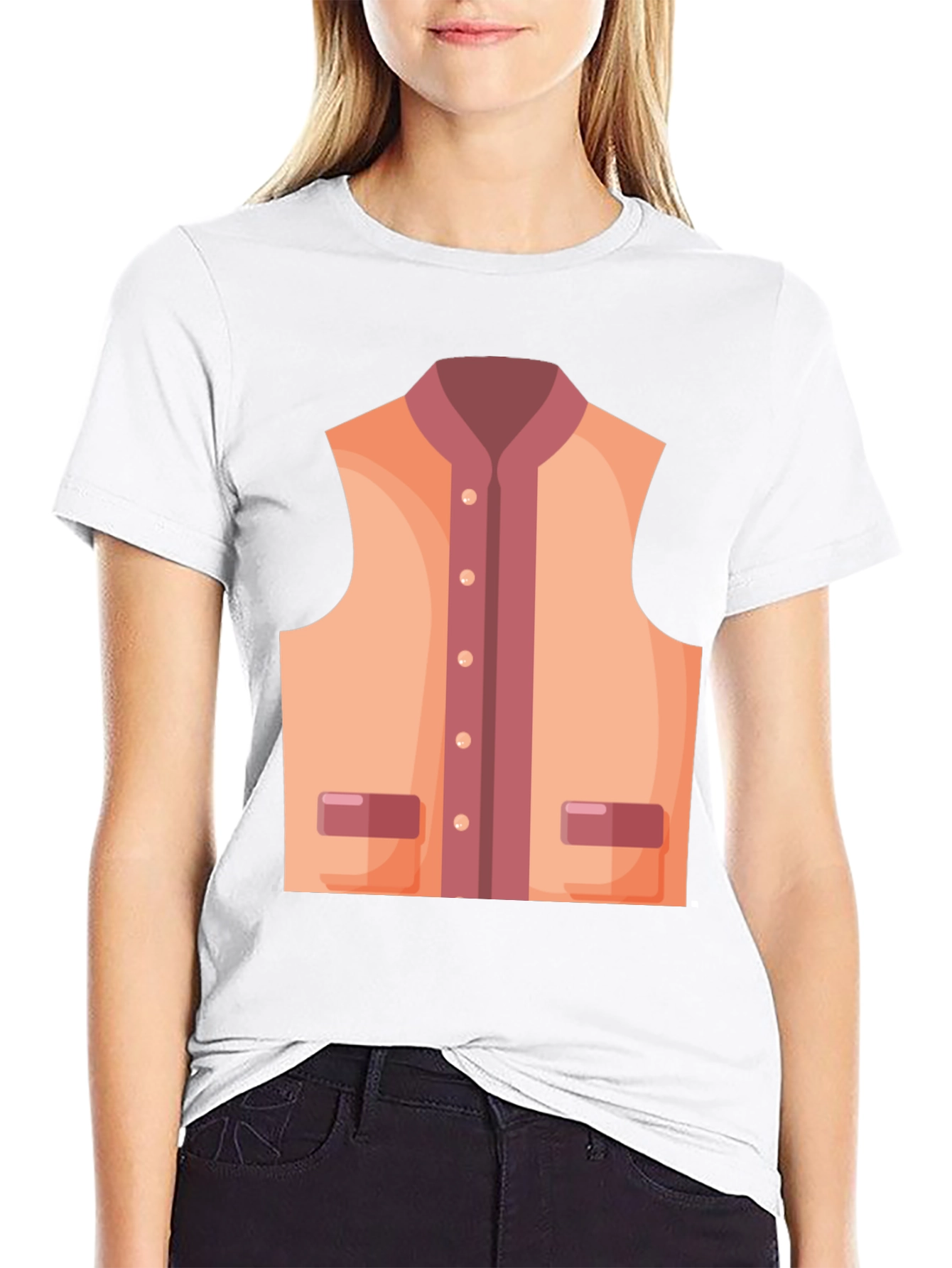 Novelty Vest Graphic T-Shirt