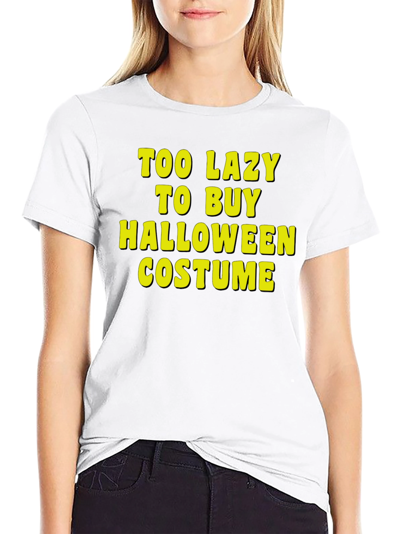 Lazy Halloween Costume Graphic Tee