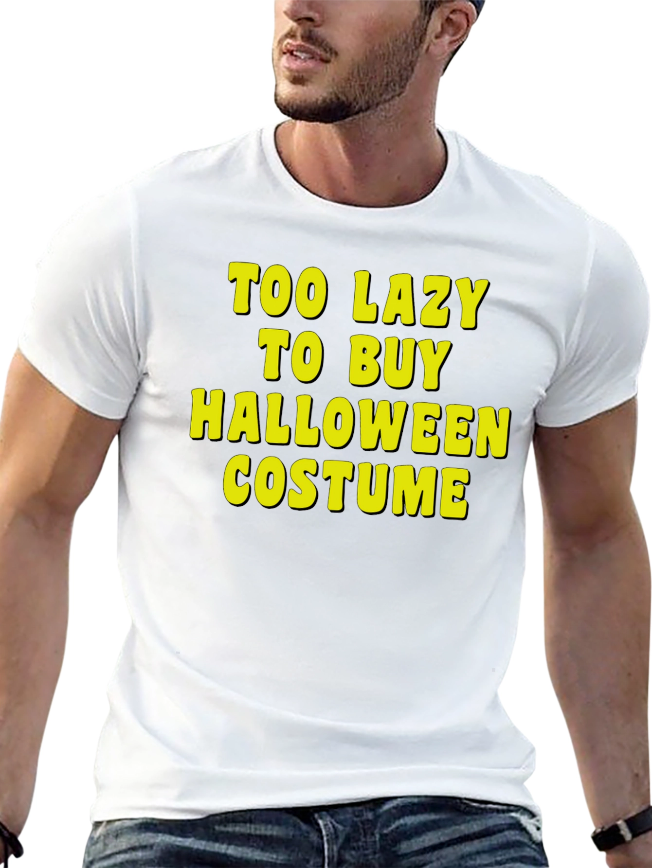 Lazy Halloween Costume Graphic Tee