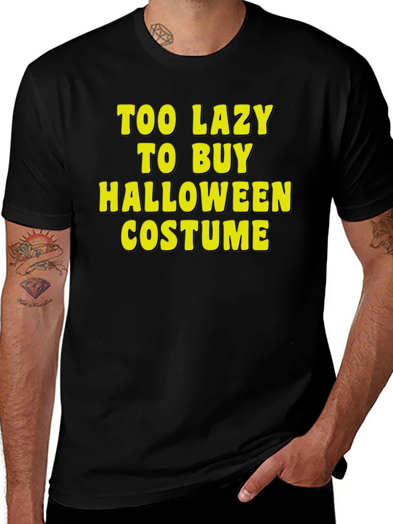 Lazy Halloween Costume Graphic Tee