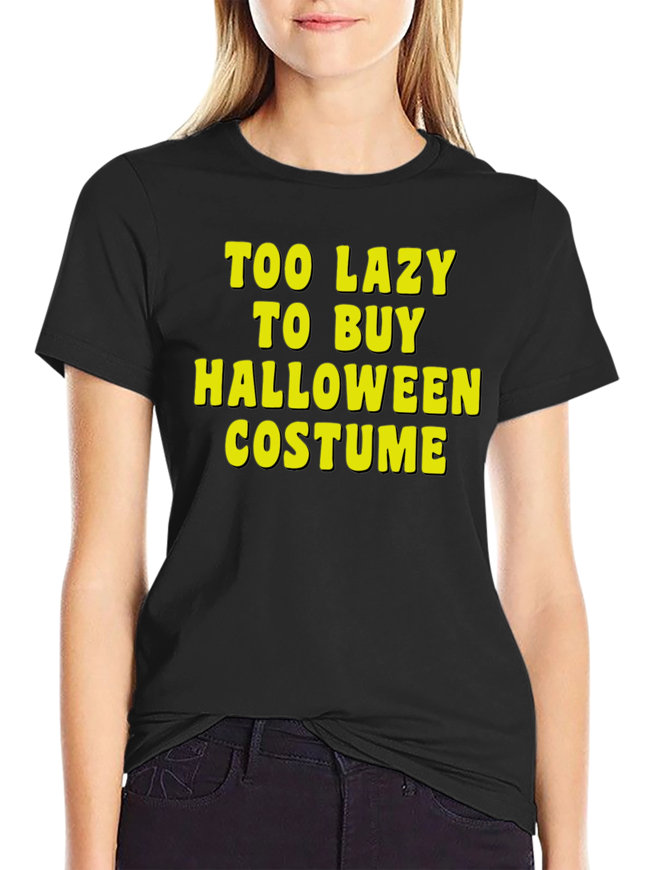 Lazy Halloween Costume Graphic Tee