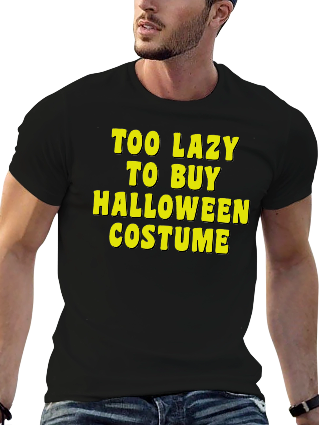 Lazy Halloween Costume Graphic Tee