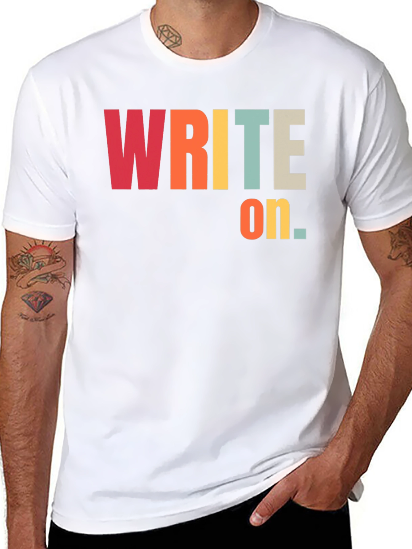 Write On T-Shirt - Retro Style Graphic Tee