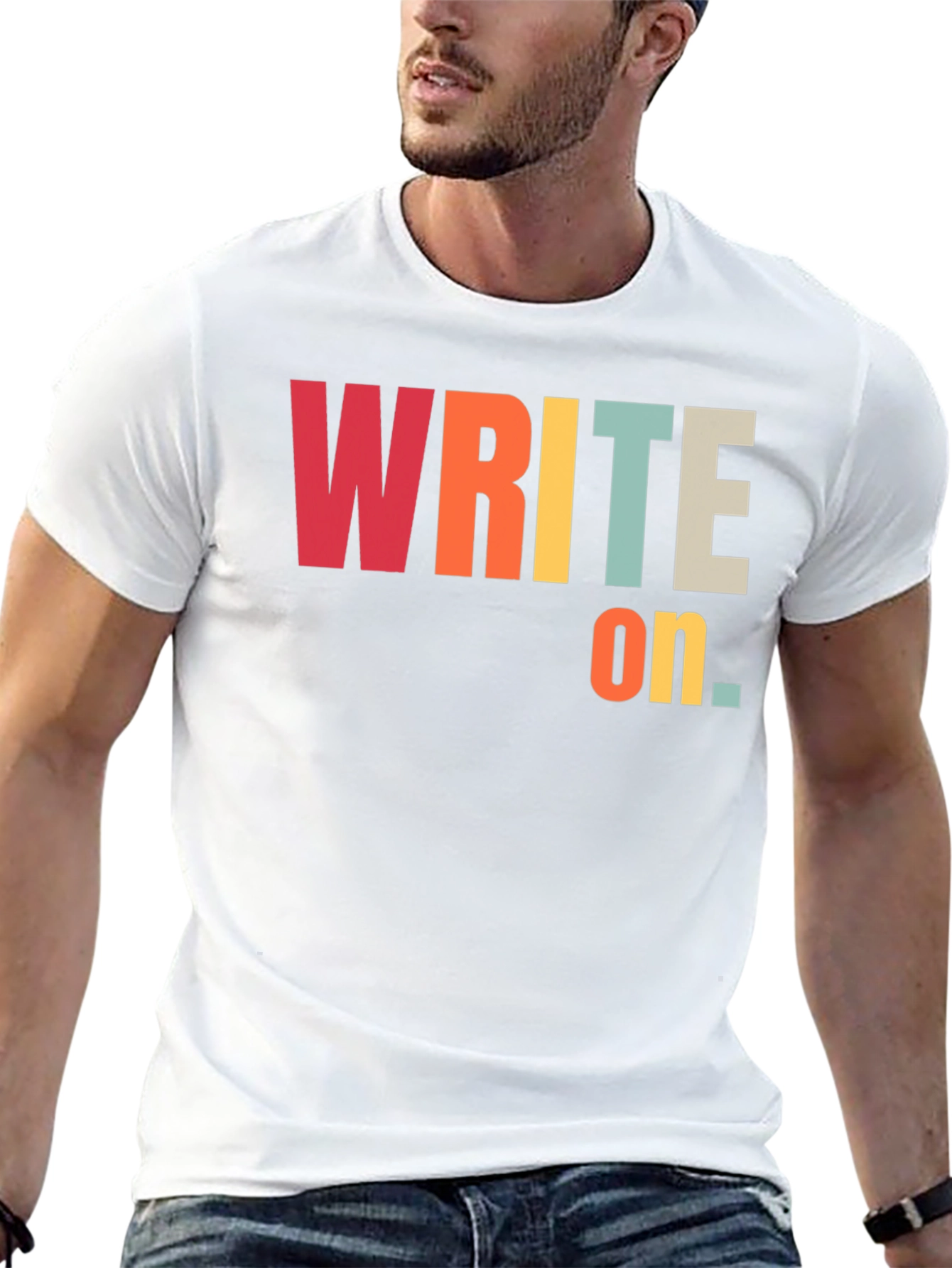 Write On T-Shirt - Retro Style Graphic Tee