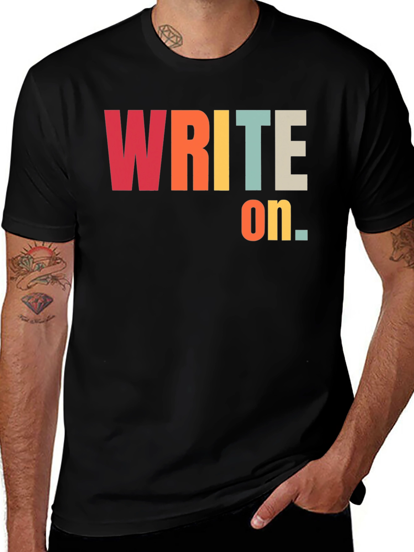 Write On T-Shirt - Retro Style Graphic Tee