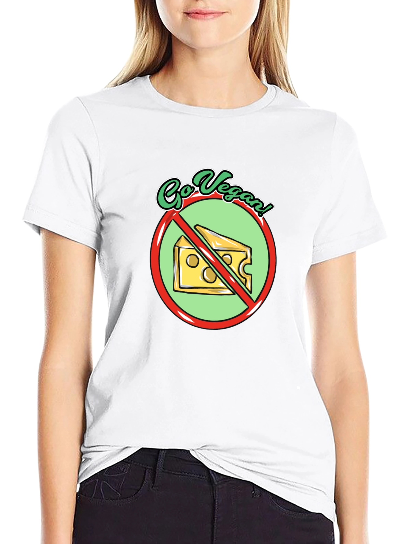 Go Vegan! Cheese Prohibition Graphic Tee