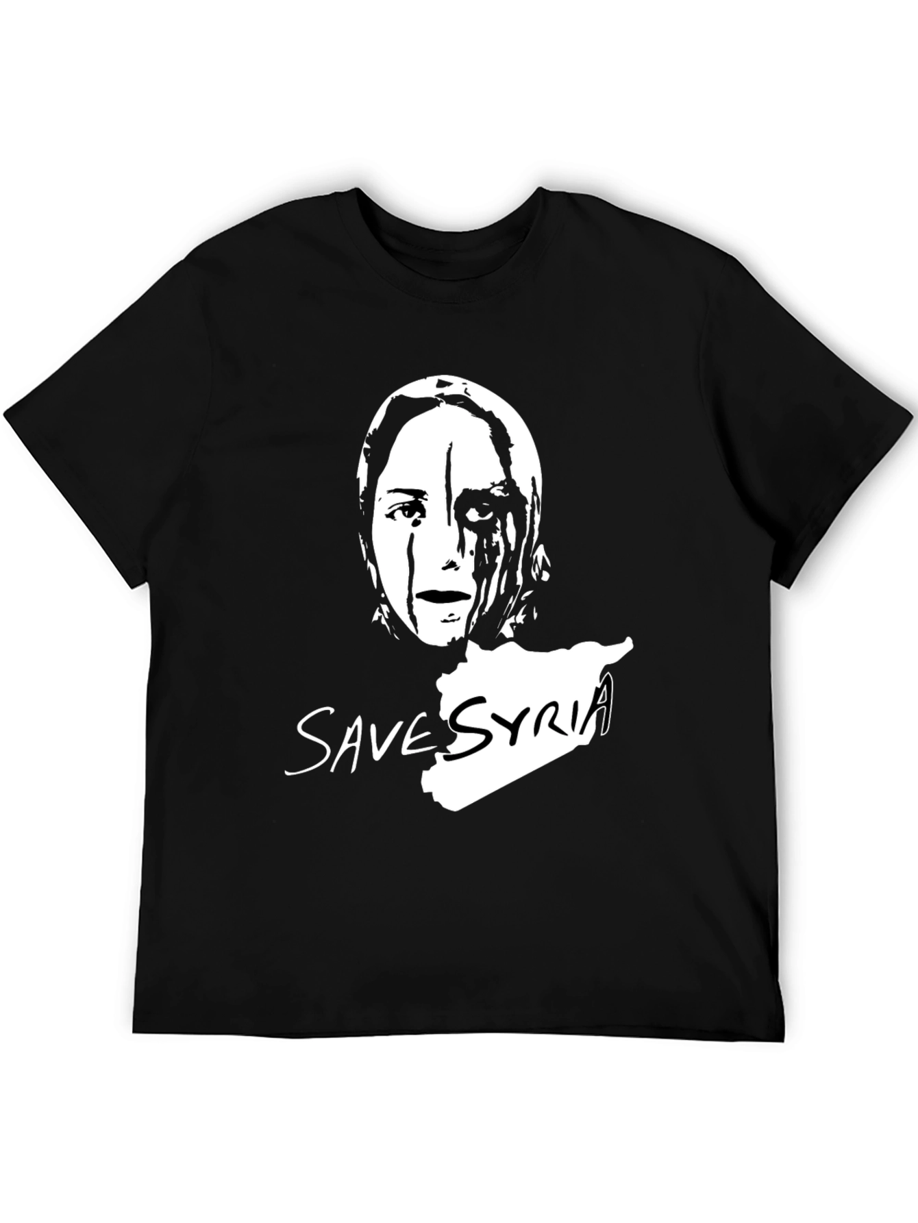 Save Syria Graphic T-Shirt - Black Unisex Tee