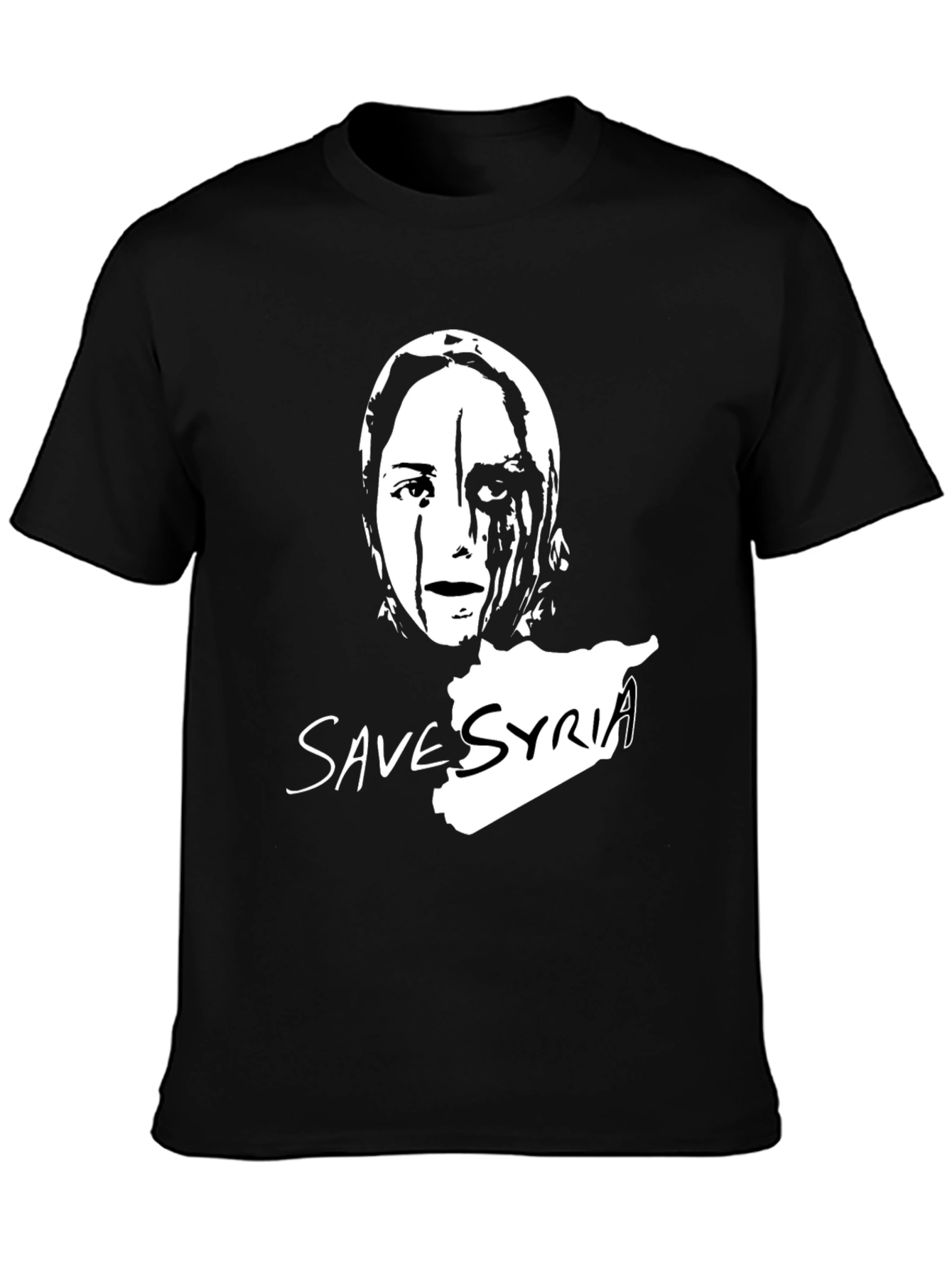 Save Syria Graphic T-Shirt - Black Unisex Tee