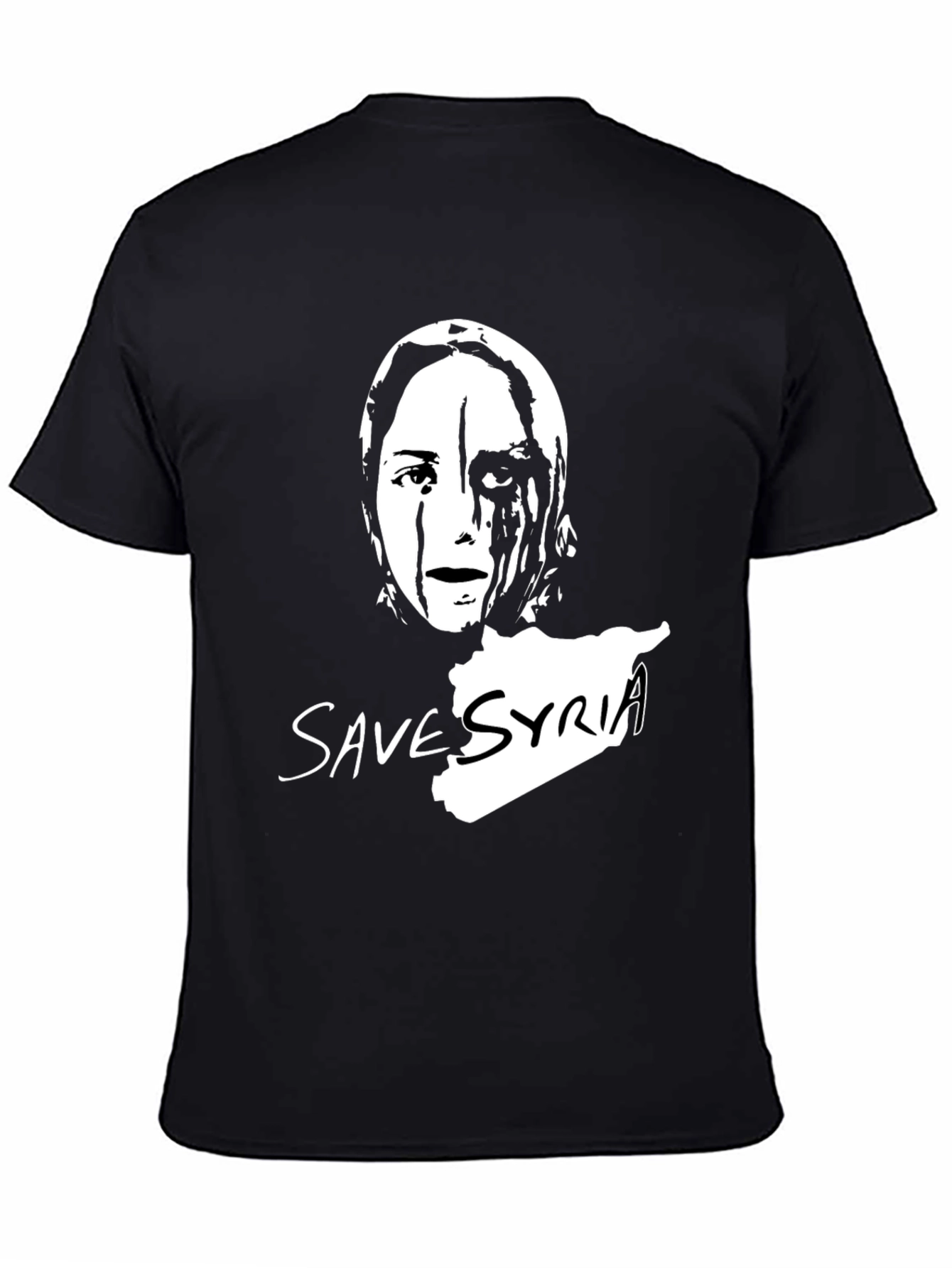 Save Syria Graphic T-Shirt - Black Unisex Tee
