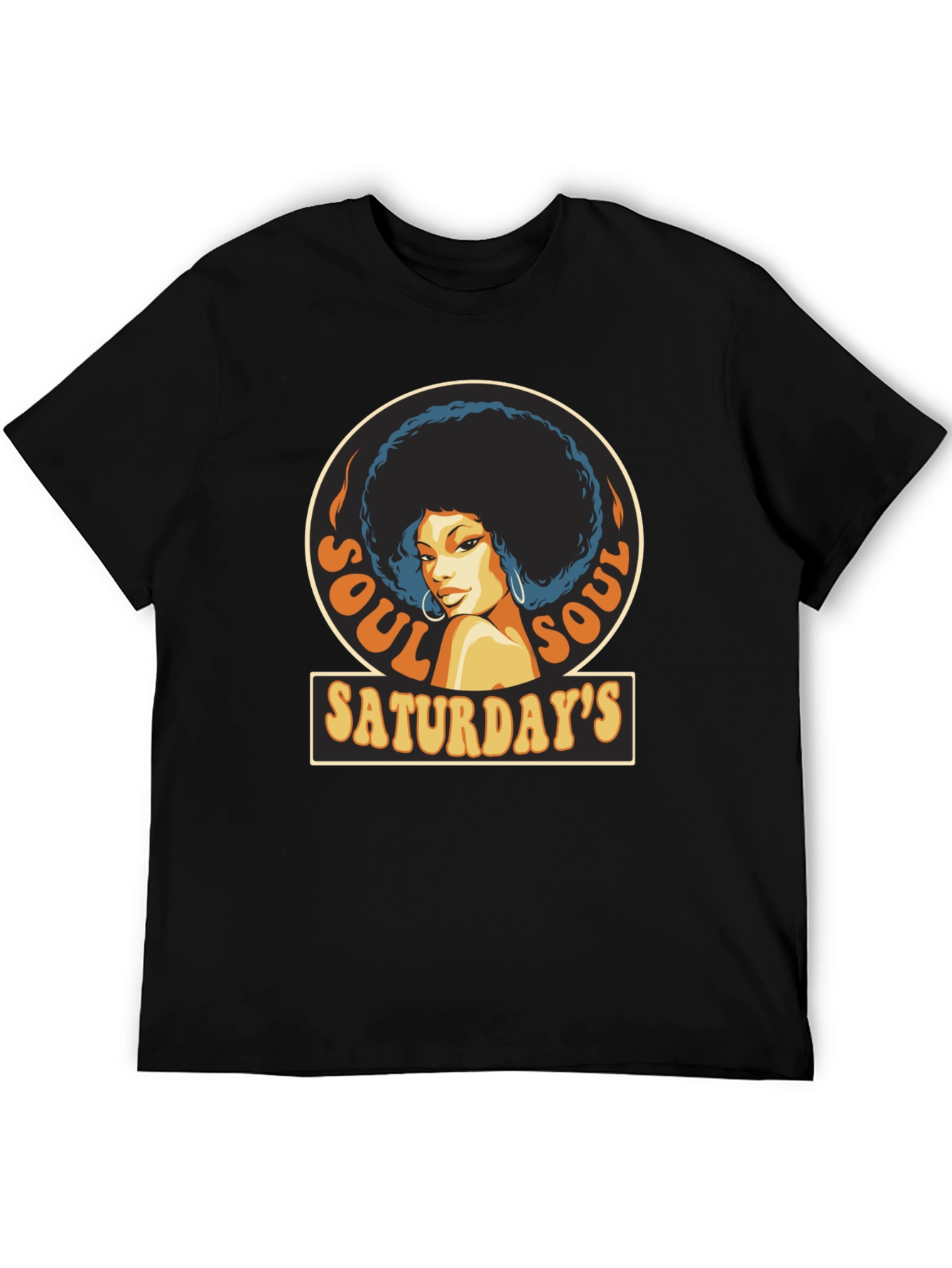 Soul Saturdays T-Shirt - Retro Afro Design