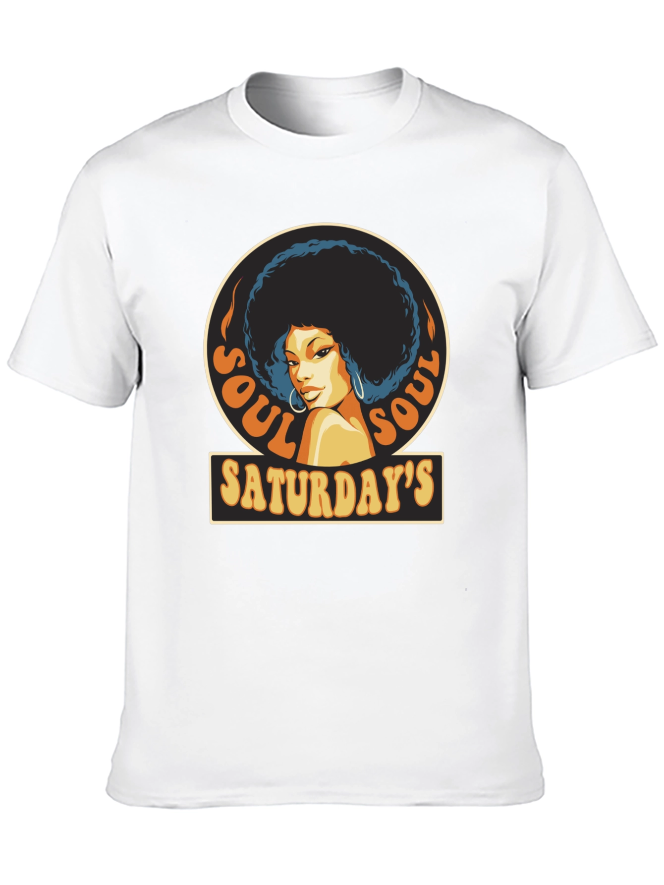 Soul Saturdays T-Shirt - Retro Afro Design