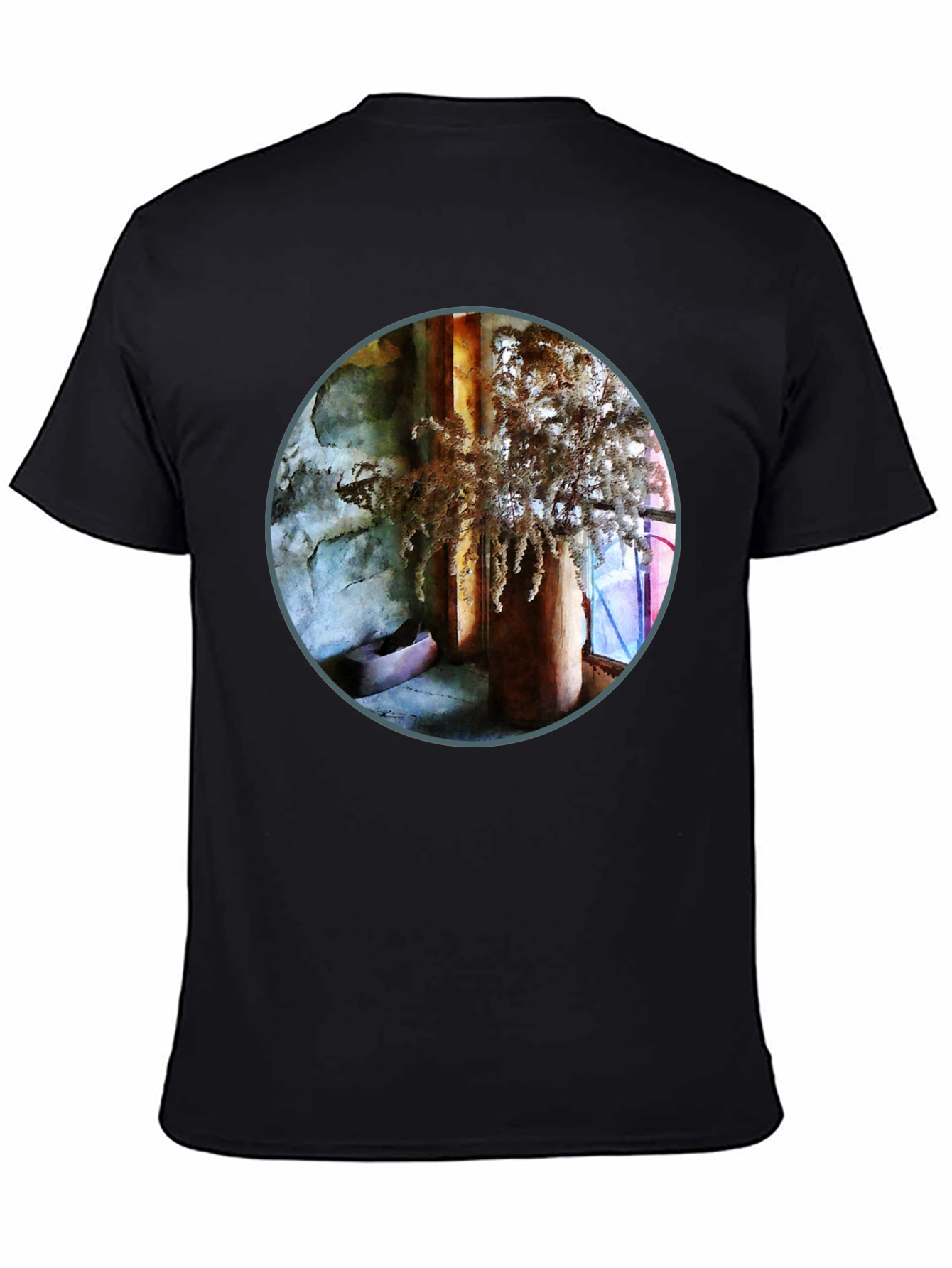 Abstract Art Print Crew Neck T-Shirt