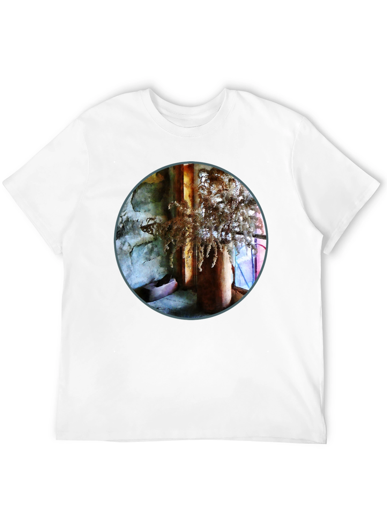 Abstract Art Print Crew Neck T-Shirt