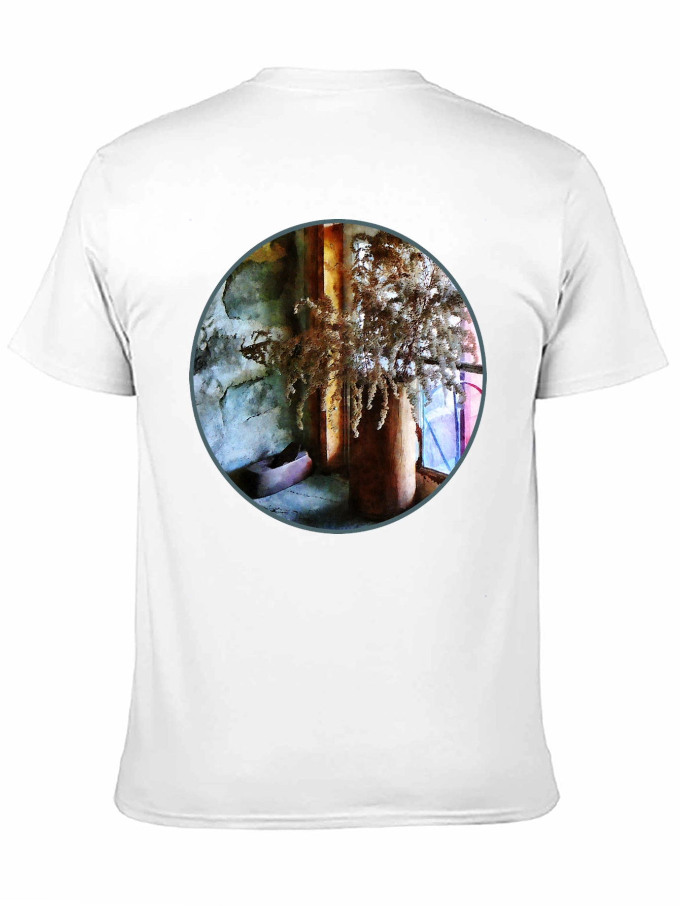 Abstract Art Print Crew Neck T-Shirt