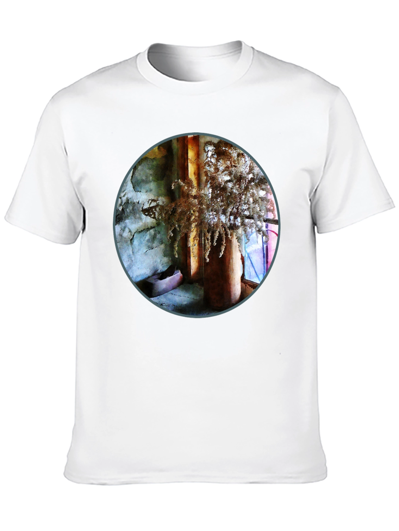 Abstract Art Print Crew Neck T-Shirt