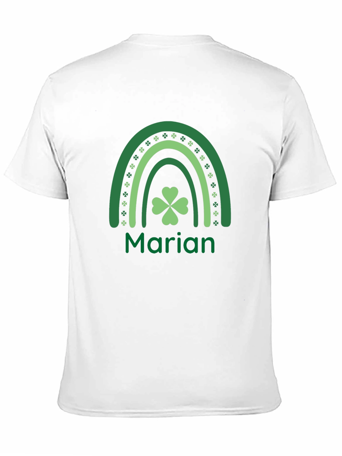 Marian St. Patricks Day Rainbow Shamrock T-Shirt