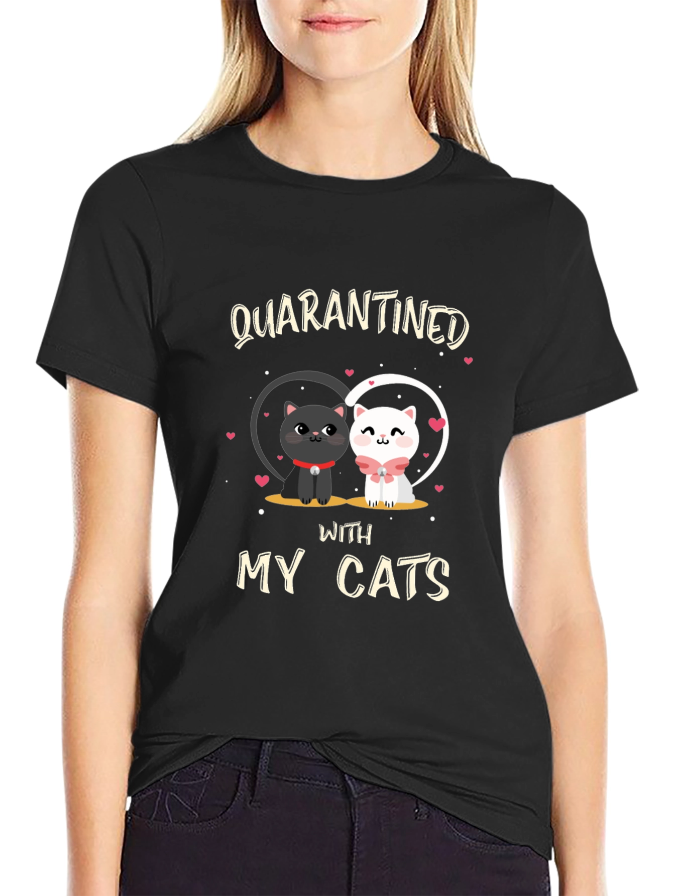 Quarantined With My Cats T-Shirt