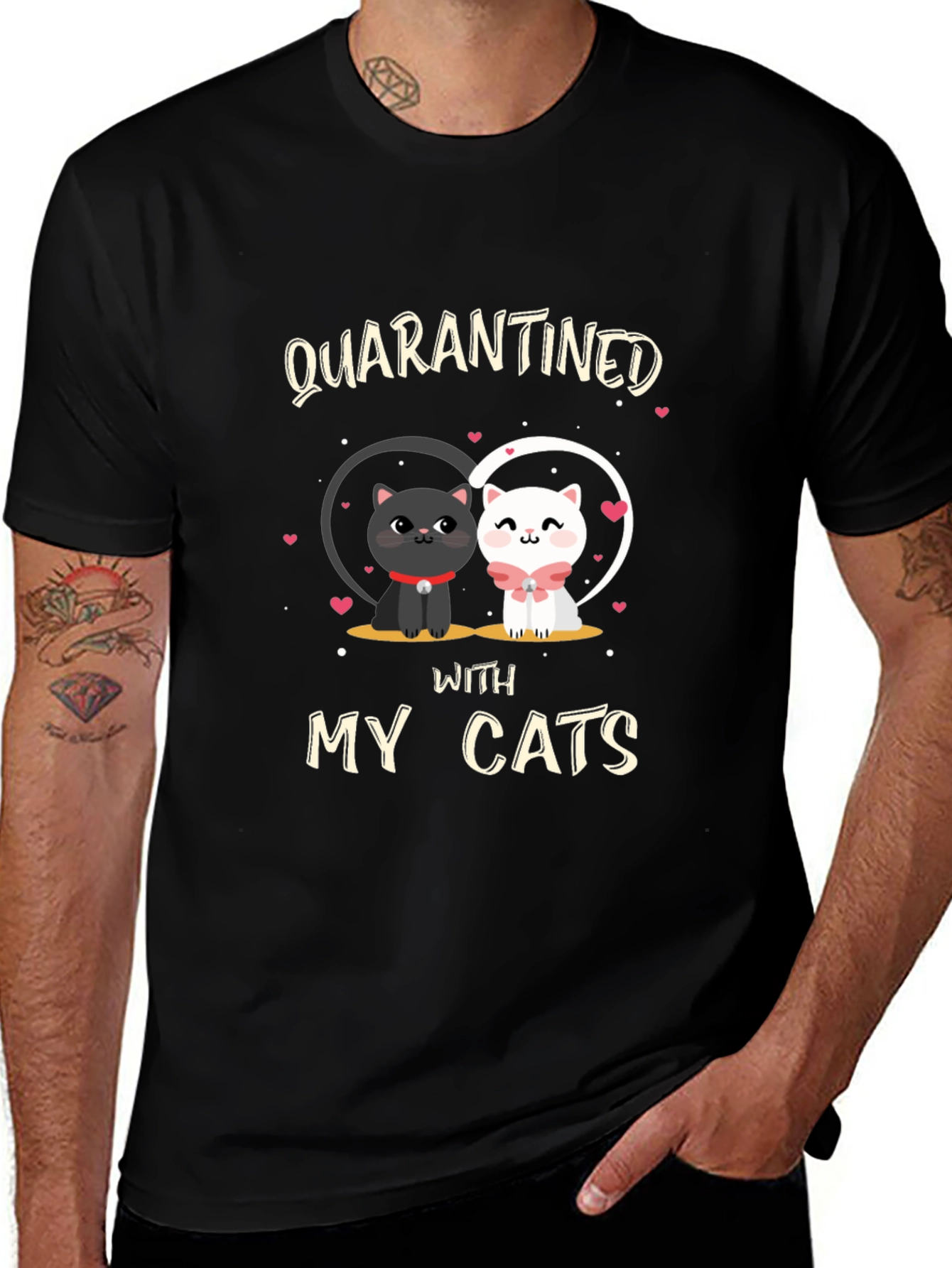 Quarantined With My Cats T-Shirt