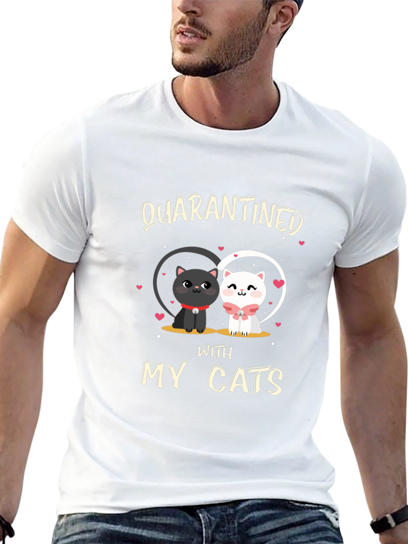 Quarantined With My Cats T-Shirt