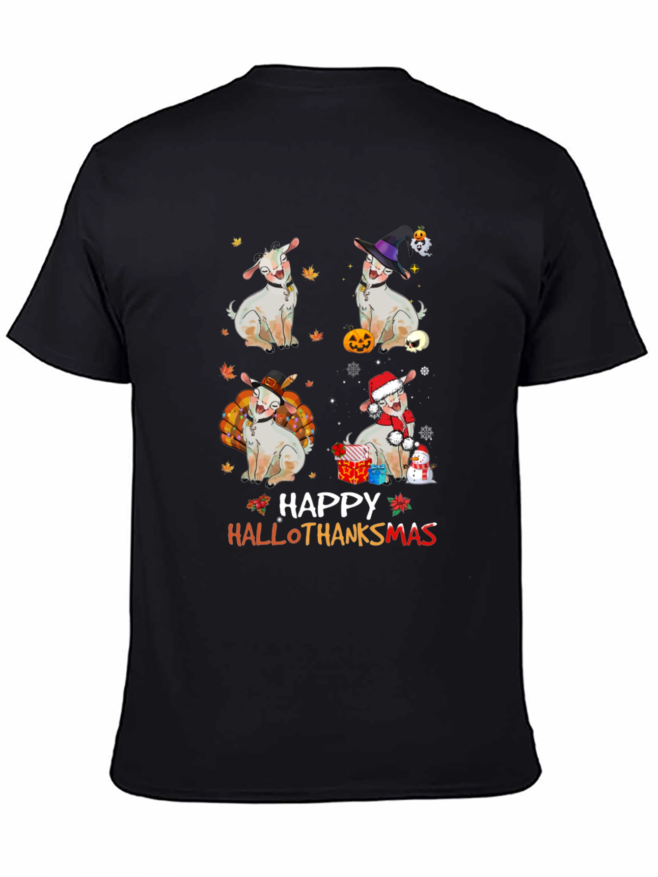 Happy Hallothanksmas Goat T-Shirt