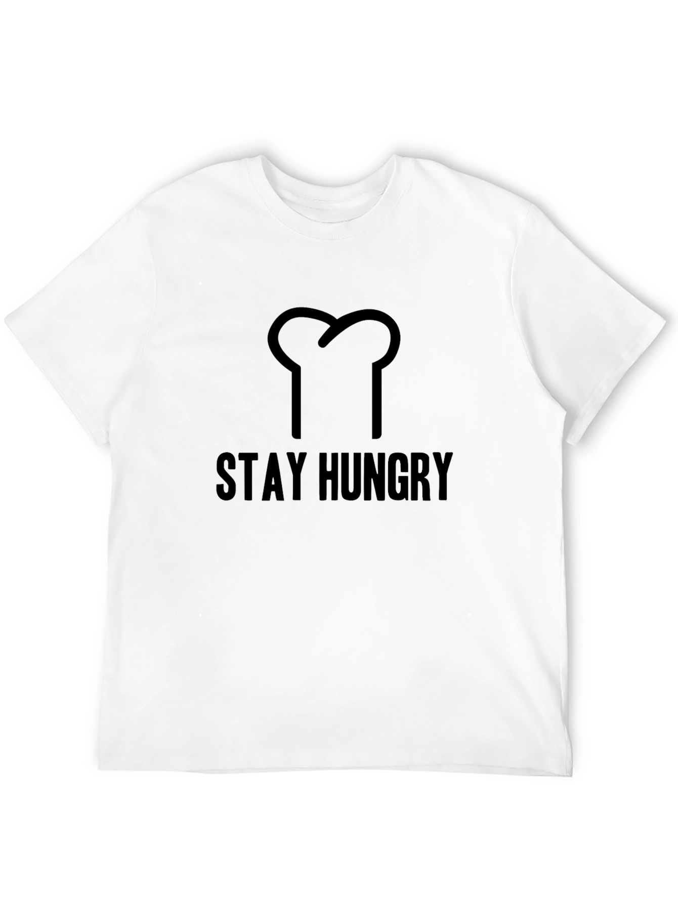 Stay Hungry Graphic T-Shirt - Black