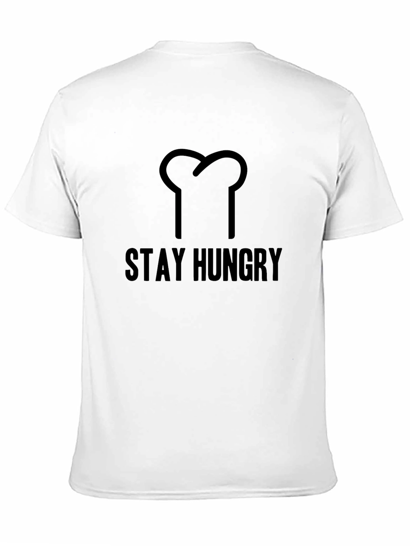 Stay Hungry Graphic T-Shirt - Black