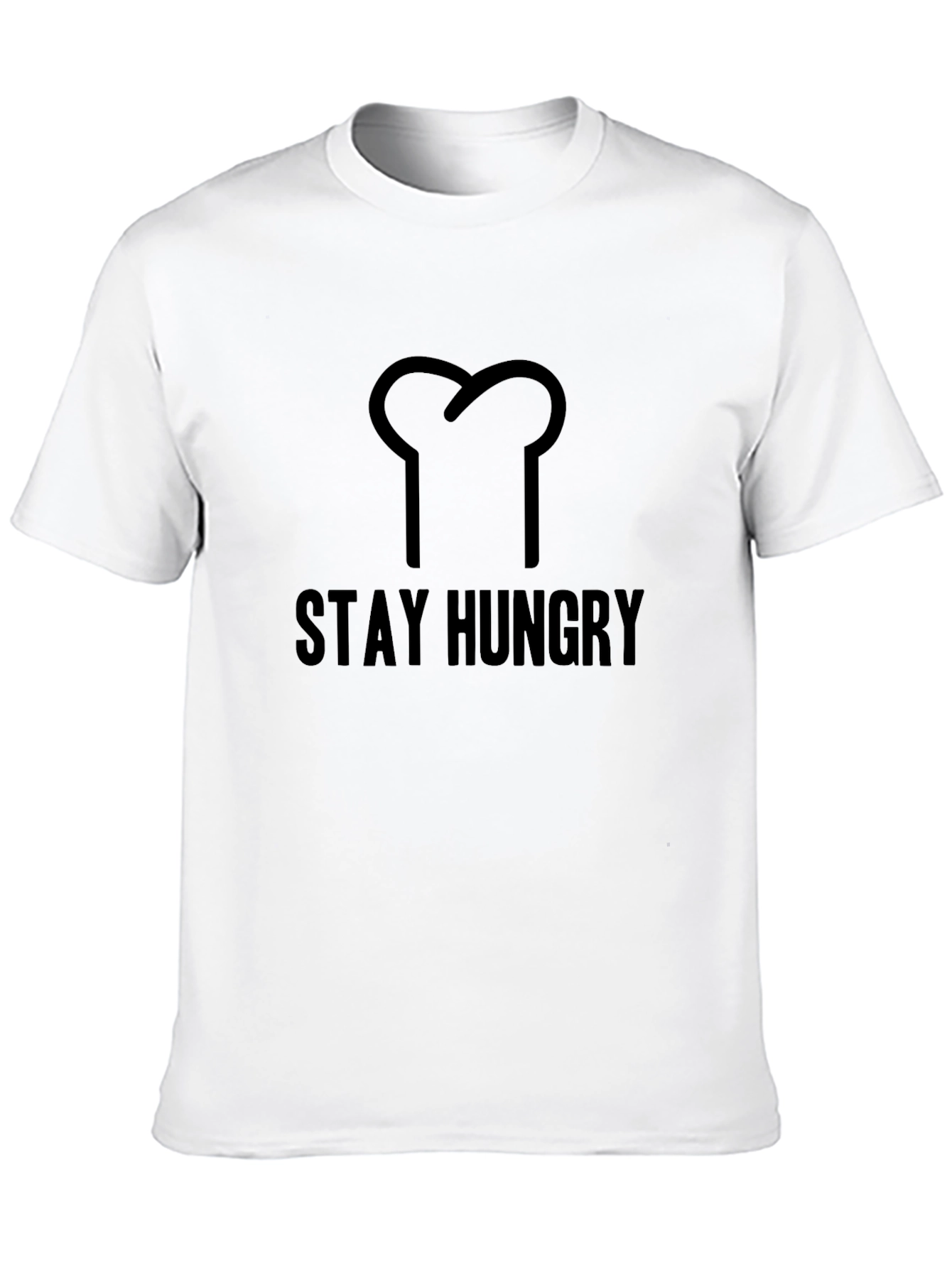 Stay Hungry Graphic T-Shirt - Black