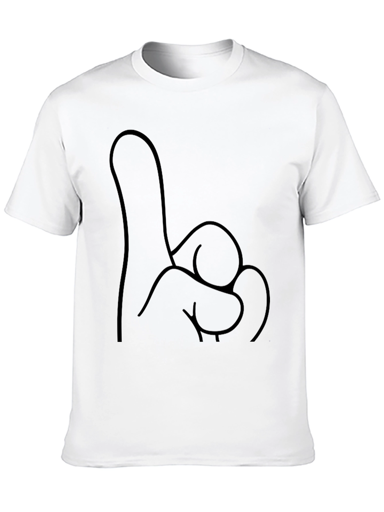 Novelty One Finger Salute T-Shirt